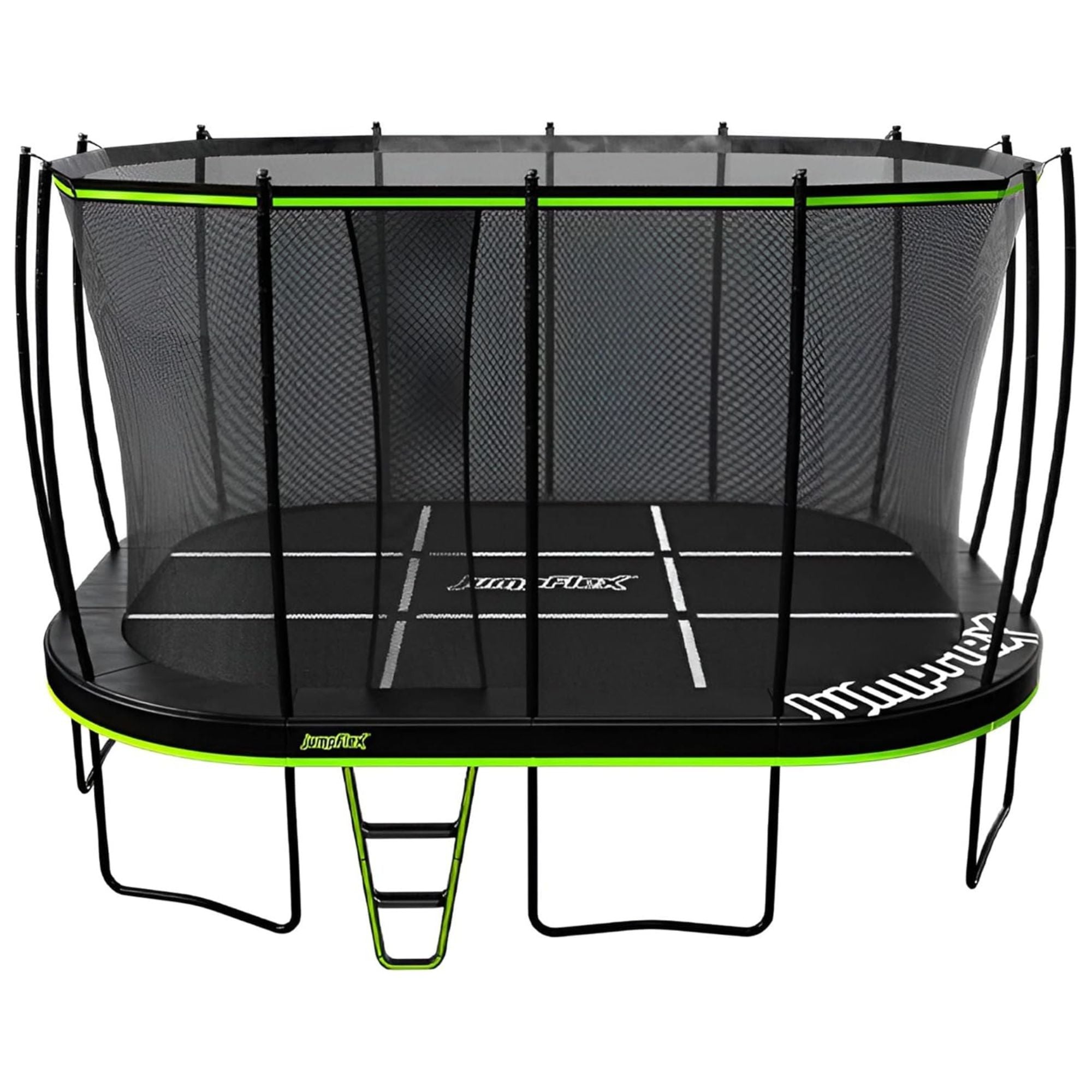JumpFlex MEGA 17' Trampoline Outdoor Jumping Play Set w/ SMARTSHADE Canopy Cover