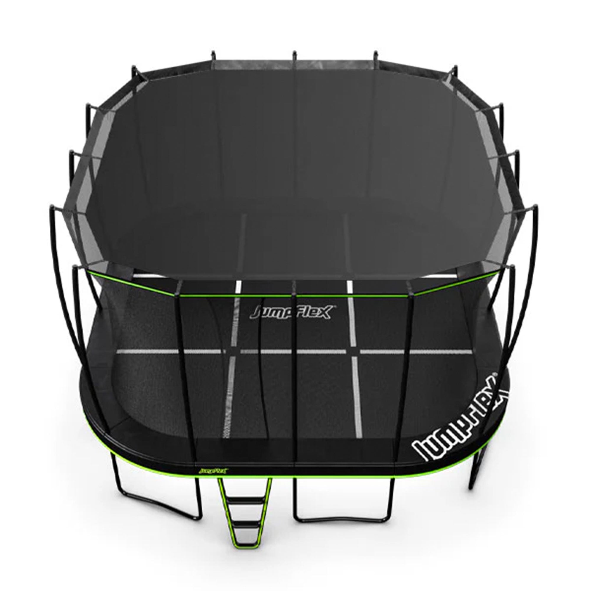 JumpFlex MEGA 19' Trampoline Outdoor Jumping Play Set w/ SMARTSHADE Canopy Cover - VMInnovations