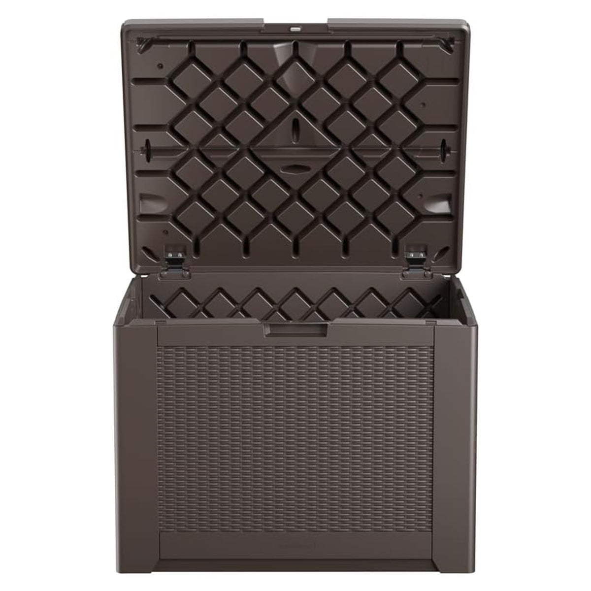 Rubbermaid Medium Storage Deck Box, Outdoor Resin Organizer, 74 Gal (Open Box)
