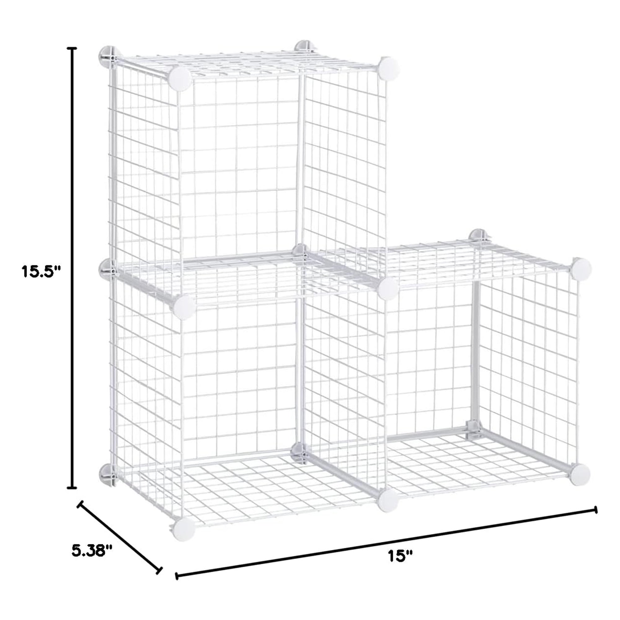 Rubbermaid 3pc Storage Stackable Cube Set, Multi-Use Home Organizers (Open Box) - VMInnovations