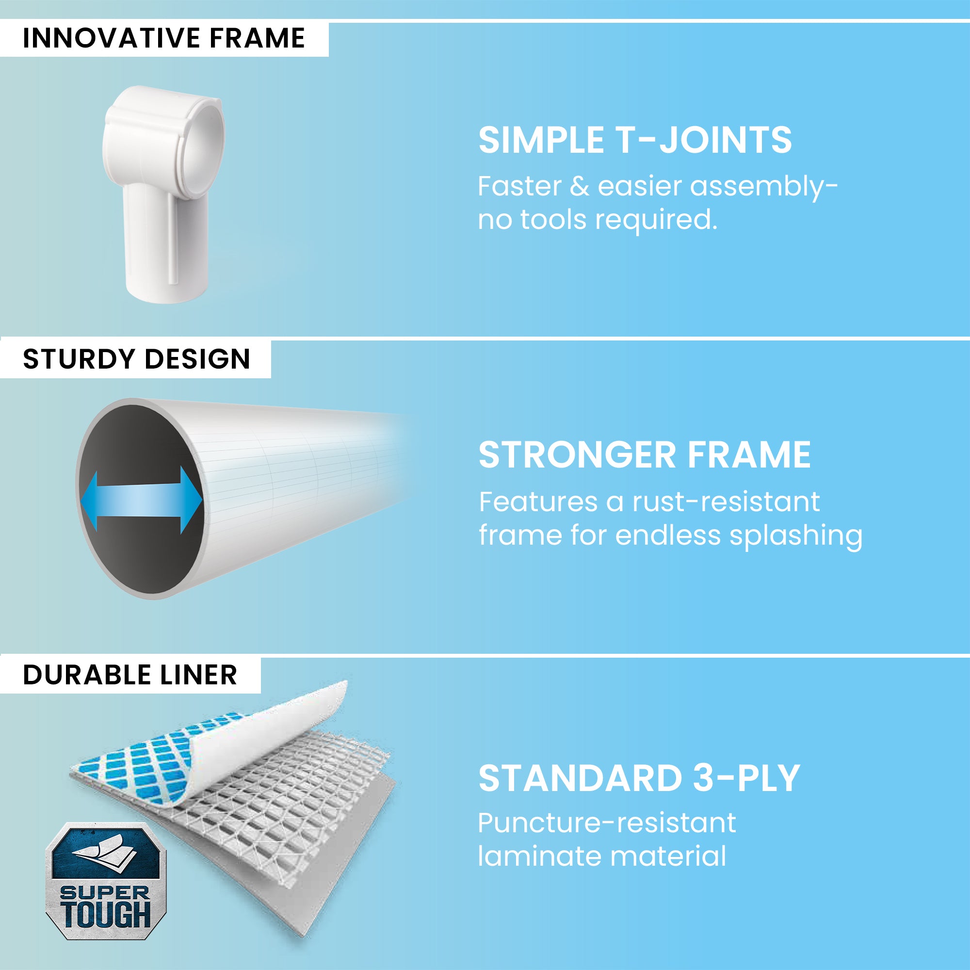 Intex 8.5'x5.4'x26" Metal Frame Above Ground Pool with Rectangular Cover, Pink