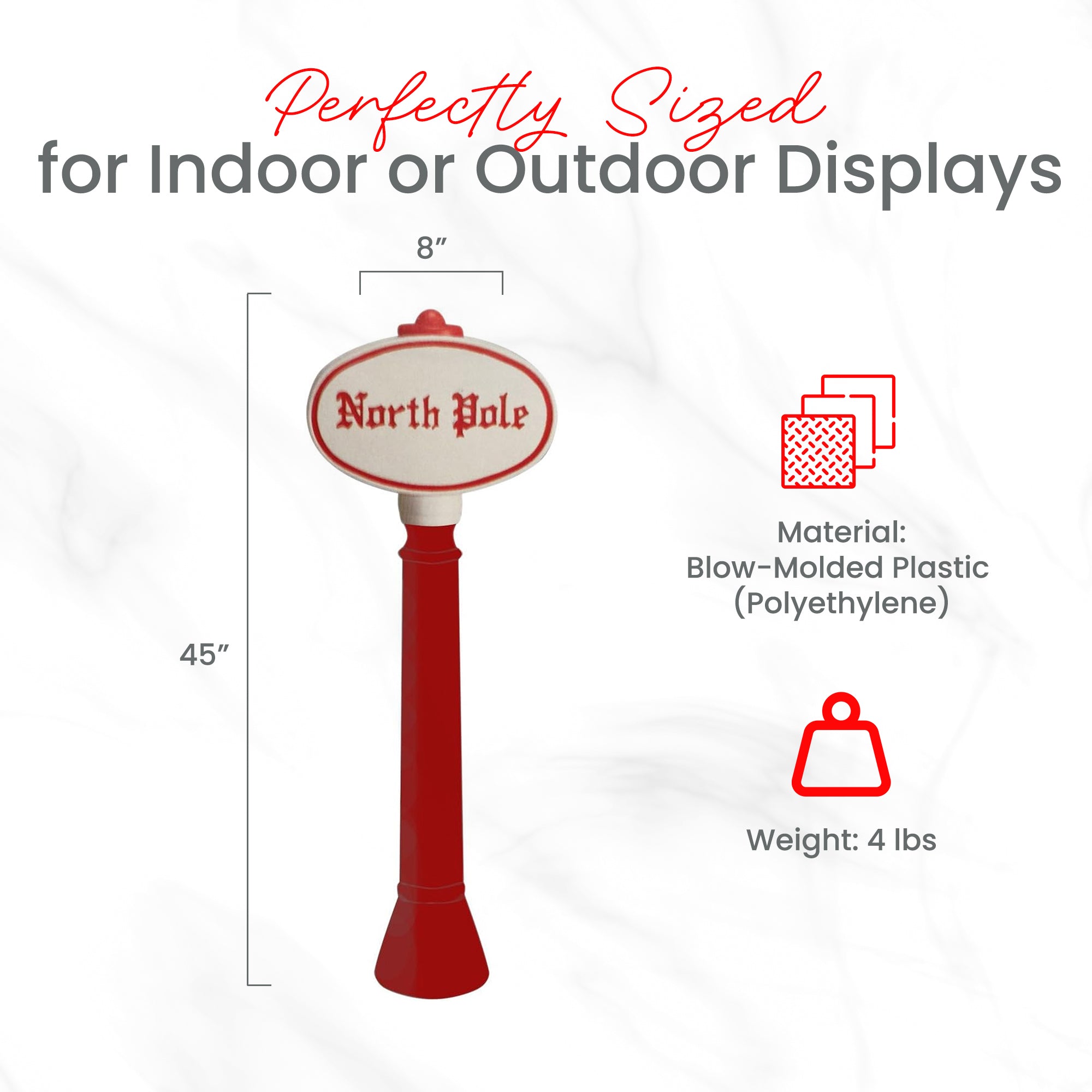 Union Products 76940 45" Blow Mold North Pole Lighted Yard Decoration (Open Box) - VMInnovations