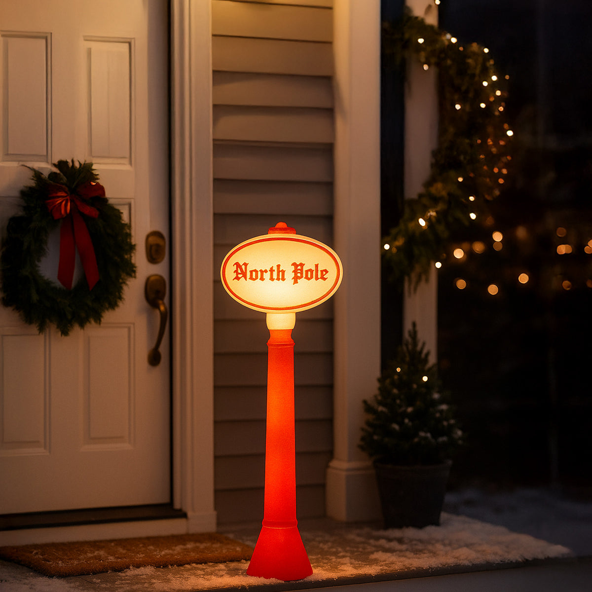 Union Products 76940 45" Blow Mold North Pole Lighted Yard Decoration (Open Box) - VMInnovations