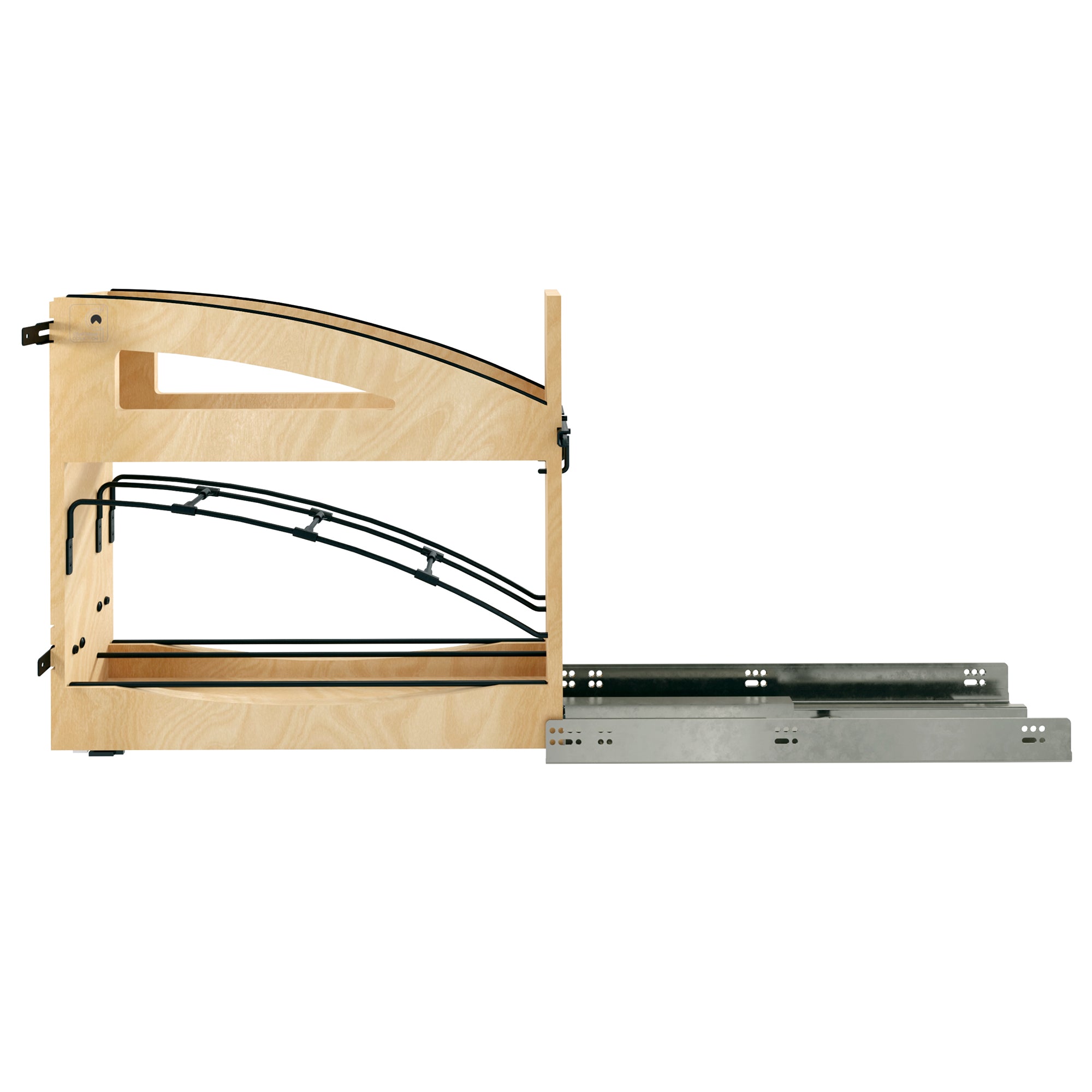 Rev-A-Shelf Foil Wrap Pullout Organizer w/ Soft-Close for 9" Base Cabinets