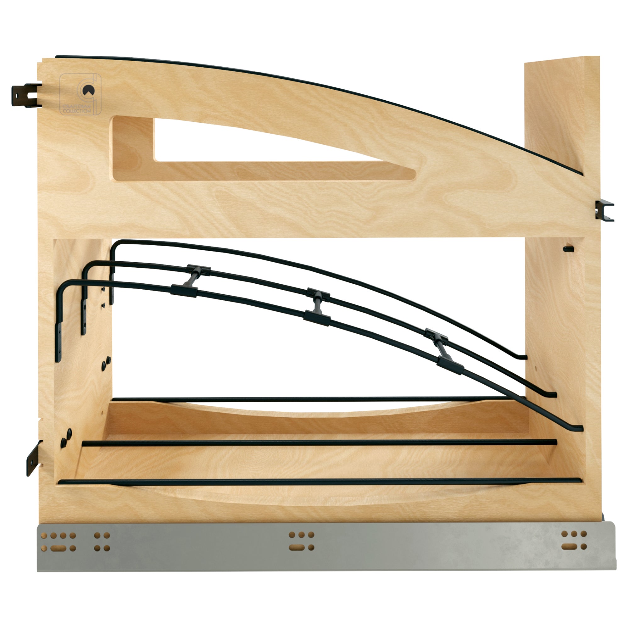 Rev-A-Shelf Foil Wrap Pullout Organizer w/ Soft-Close for 12" Base Cabinets - VMInnovations