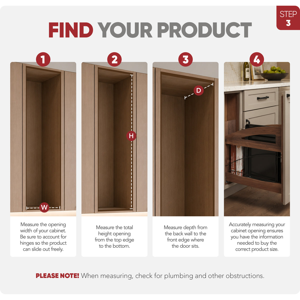 Rev-A-Shelf Foil Wrap Pullout Organizer w/ Soft-Close for 12" Base Cabinets - VMInnovations