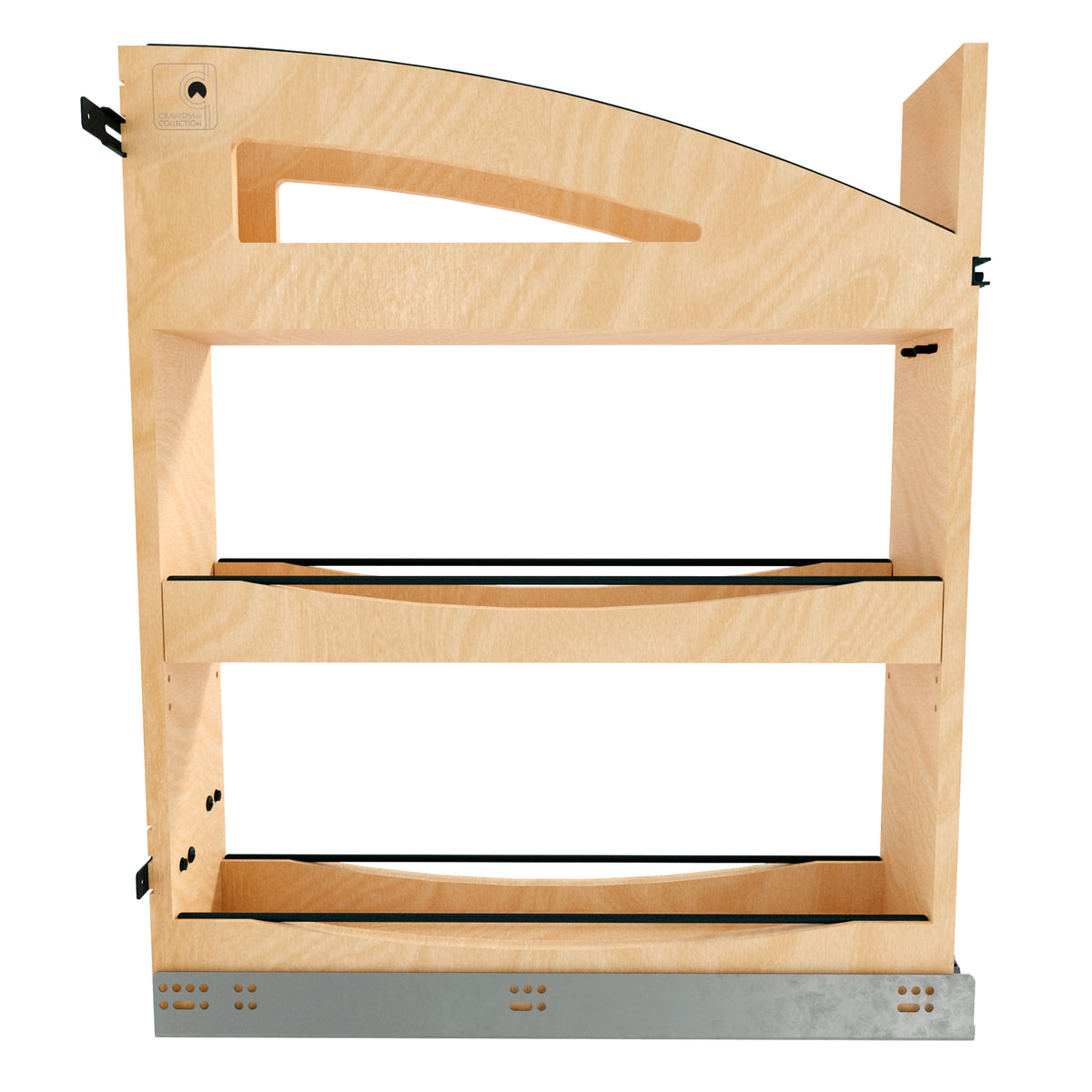 Rev-A-Shelf Maple Pullout Organizer with Soft-Close for 9” Base Cabinets