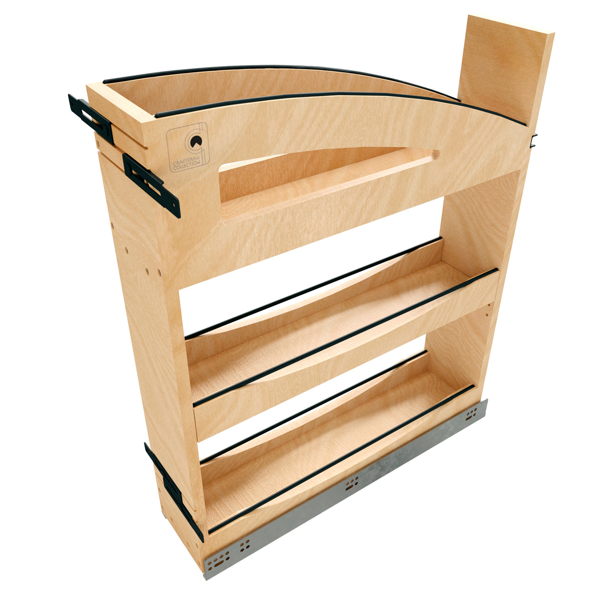 Rev-A-Shelf Maple Pullout Organizer with Soft-Close for 9” Base Cabinets