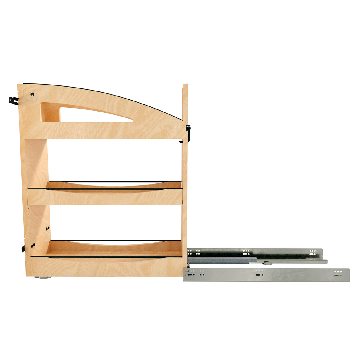 Rev-A-Shelf Maple Pullout Organizer with Soft-Close for 12” Base Cabinets