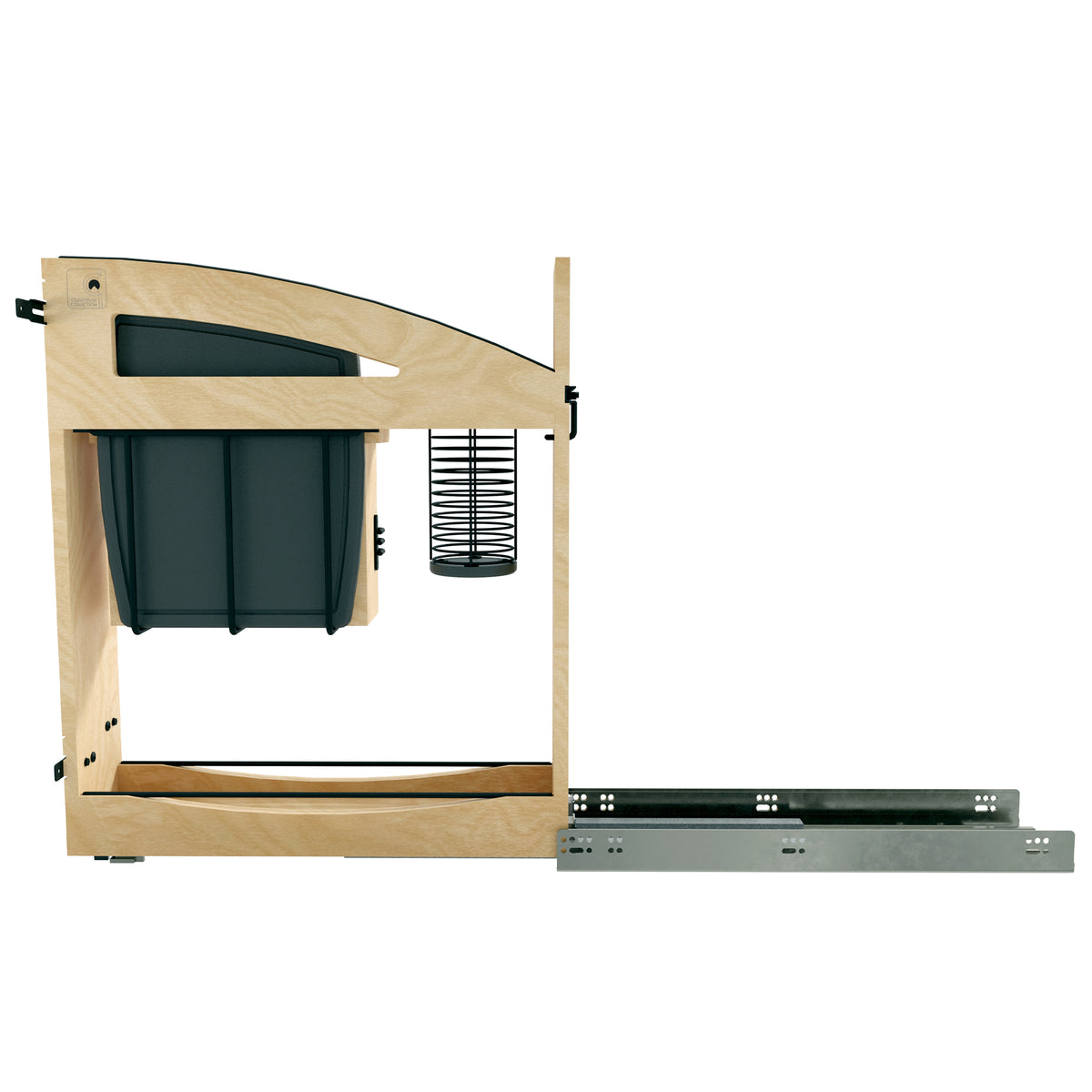 Rev-A-Shelf Knife Pullout Organizer with Soft-Close for 9" Base Cabinets - VMInnovations