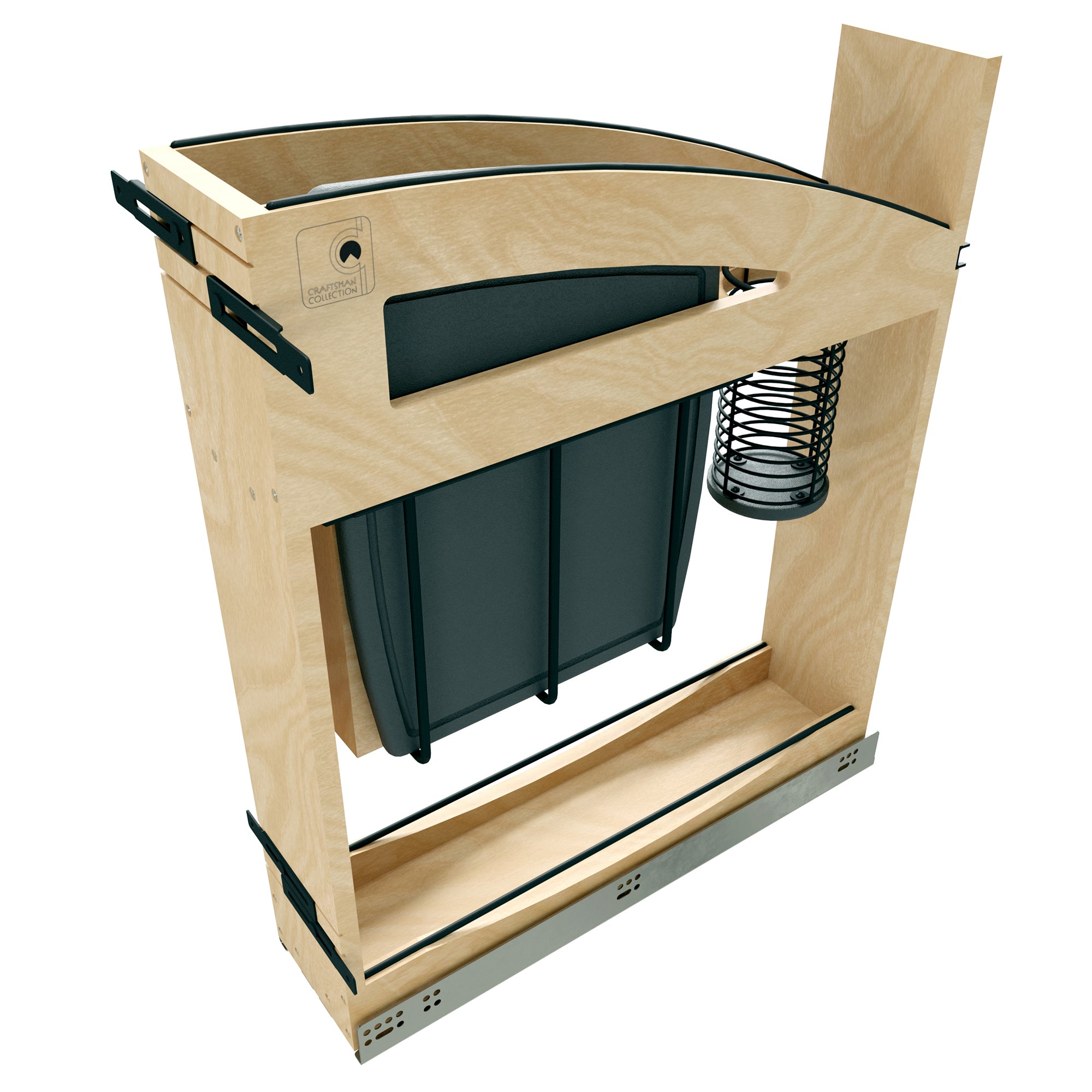Rev-A-Shelf Knife Pullout Organizer with Soft-Close for 9" Base Cabinets - VMInnovations