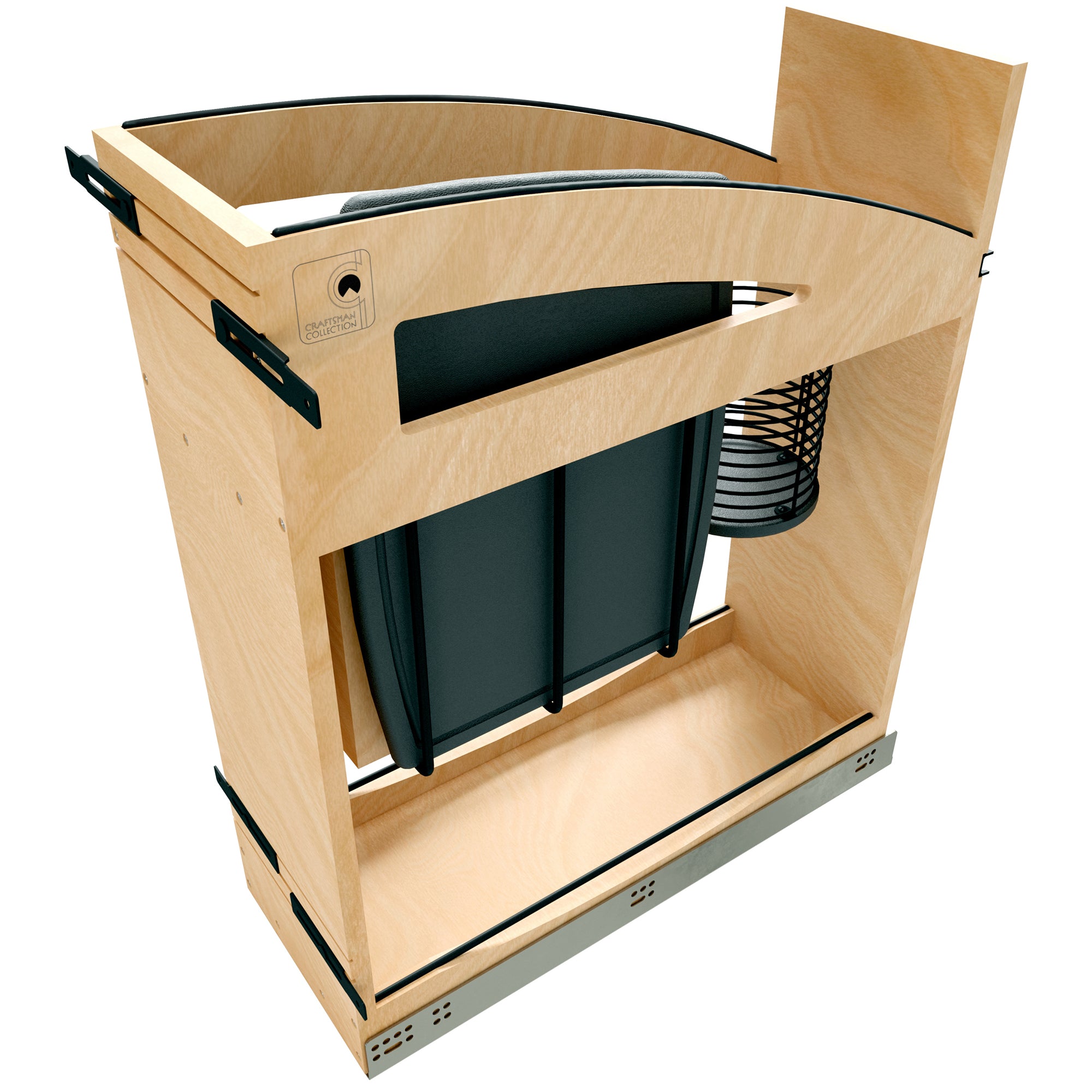Rev-A-Shelf Knife Pullout Organizer with Soft-Close for 12" Base Cabinets - VMInnovations