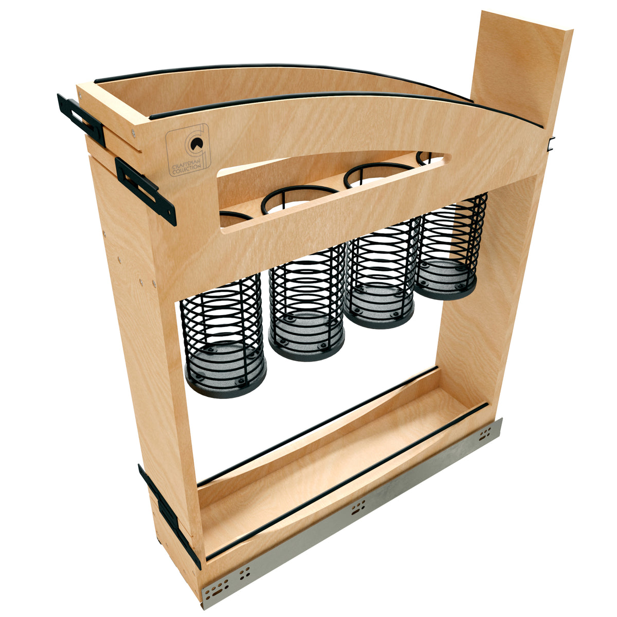Rev-A-Shelf Utensil Pullout Organizer with Soft-Close for 9" Base Cabinets - VMInnovations