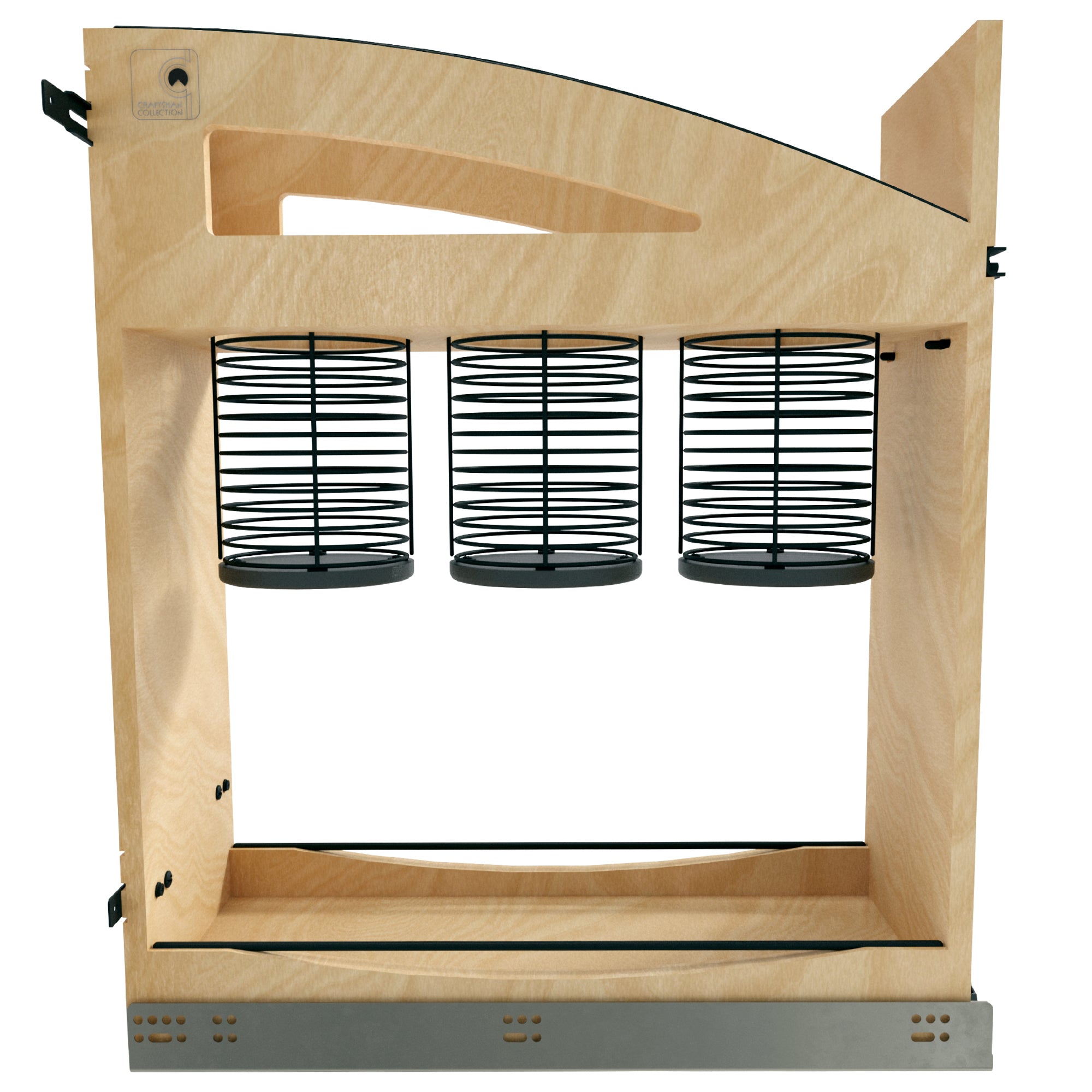 Rev-A-Shelf Utensil Pullout Organizer with Soft-Close for 12" Base Cabinets