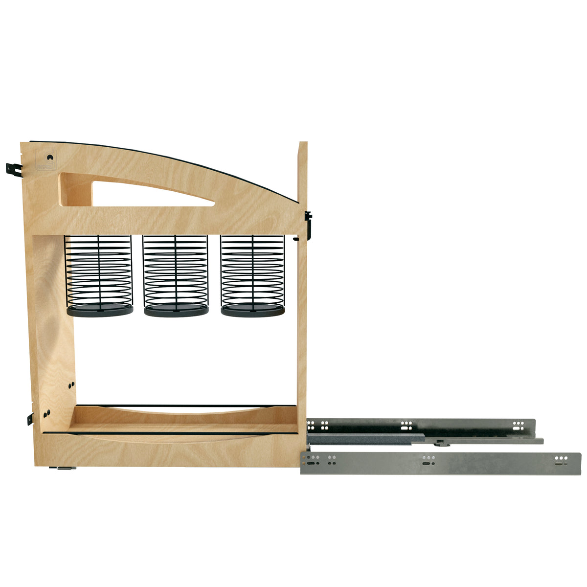 Rev-A-Shelf Utensil Pullout Organizer with Soft-Close for 12" Base Cabinets