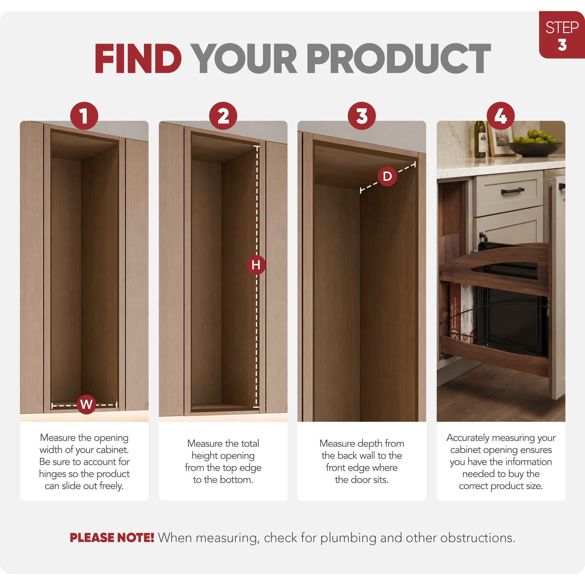 Rev-A-Shelf Utensil Pullout Organizer with Soft-Close for 12" Base Cabinets