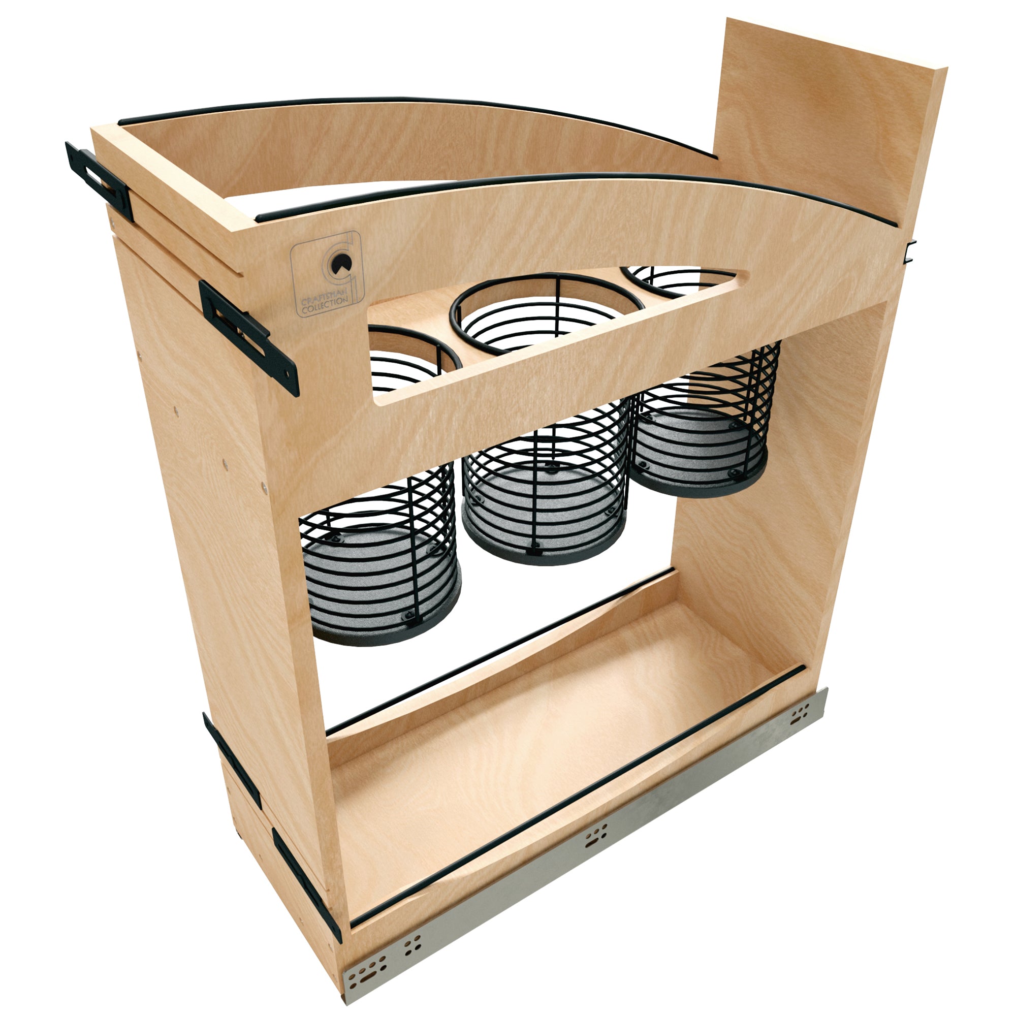 Rev-A-Shelf Utensil Pullout Organizer with Soft-Close for 12" Base Cabinets