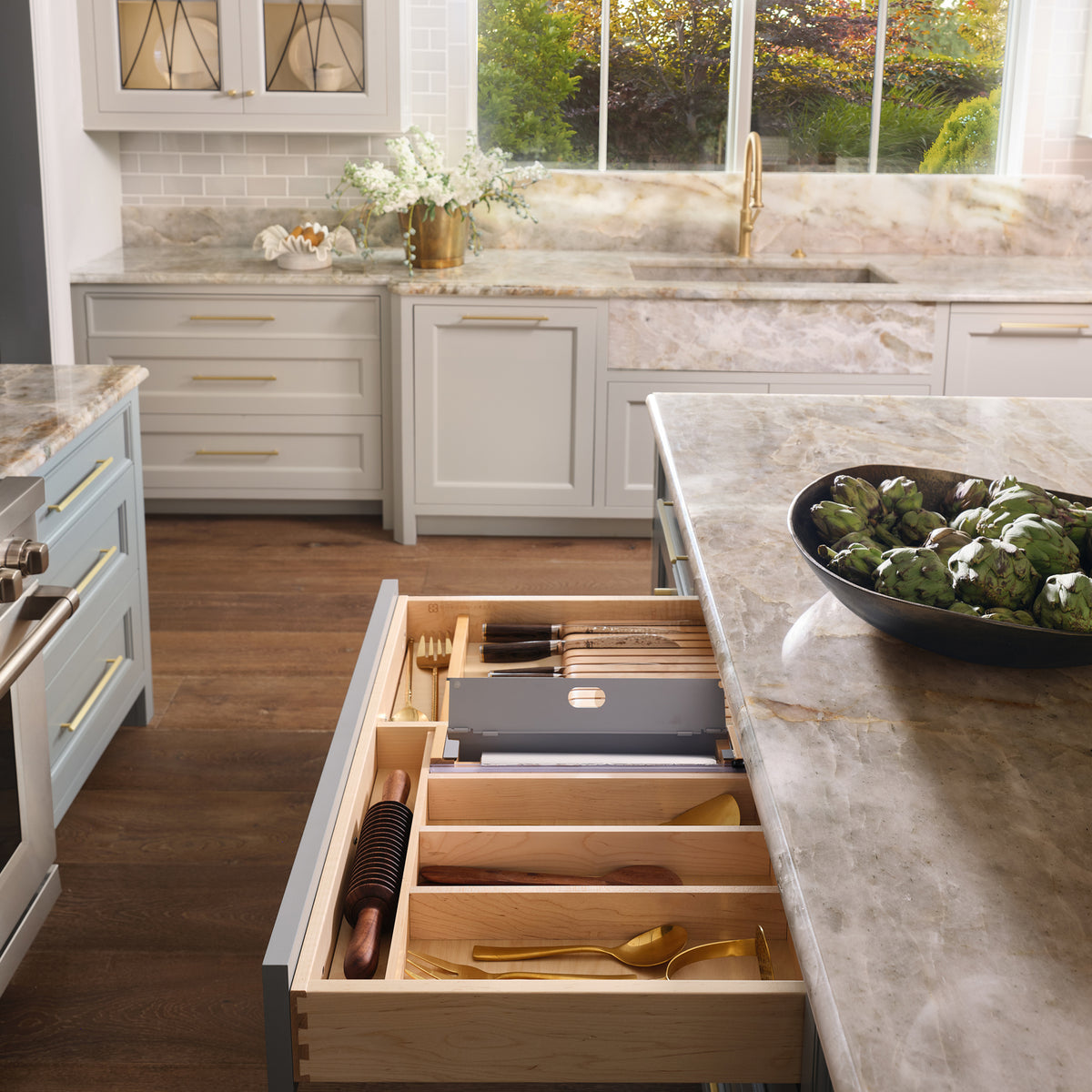 Rev-A-Shelf Foil Wrap Insert Organizer and Dispenser for Kitchen, Gray - VMInnovations