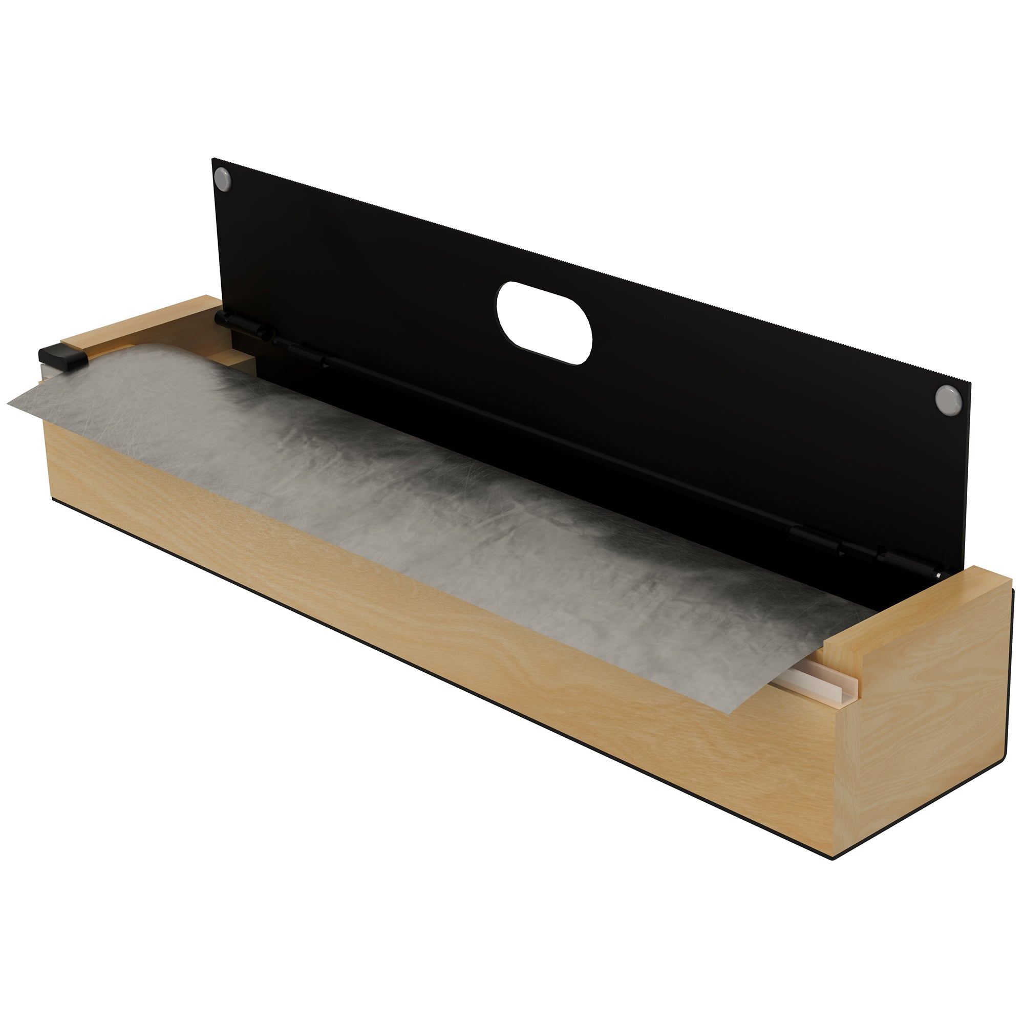 Rev-A-Shelf Foil Wrap Insert Organizer and Dispenser for Kitchen, Black - VMInnovations
