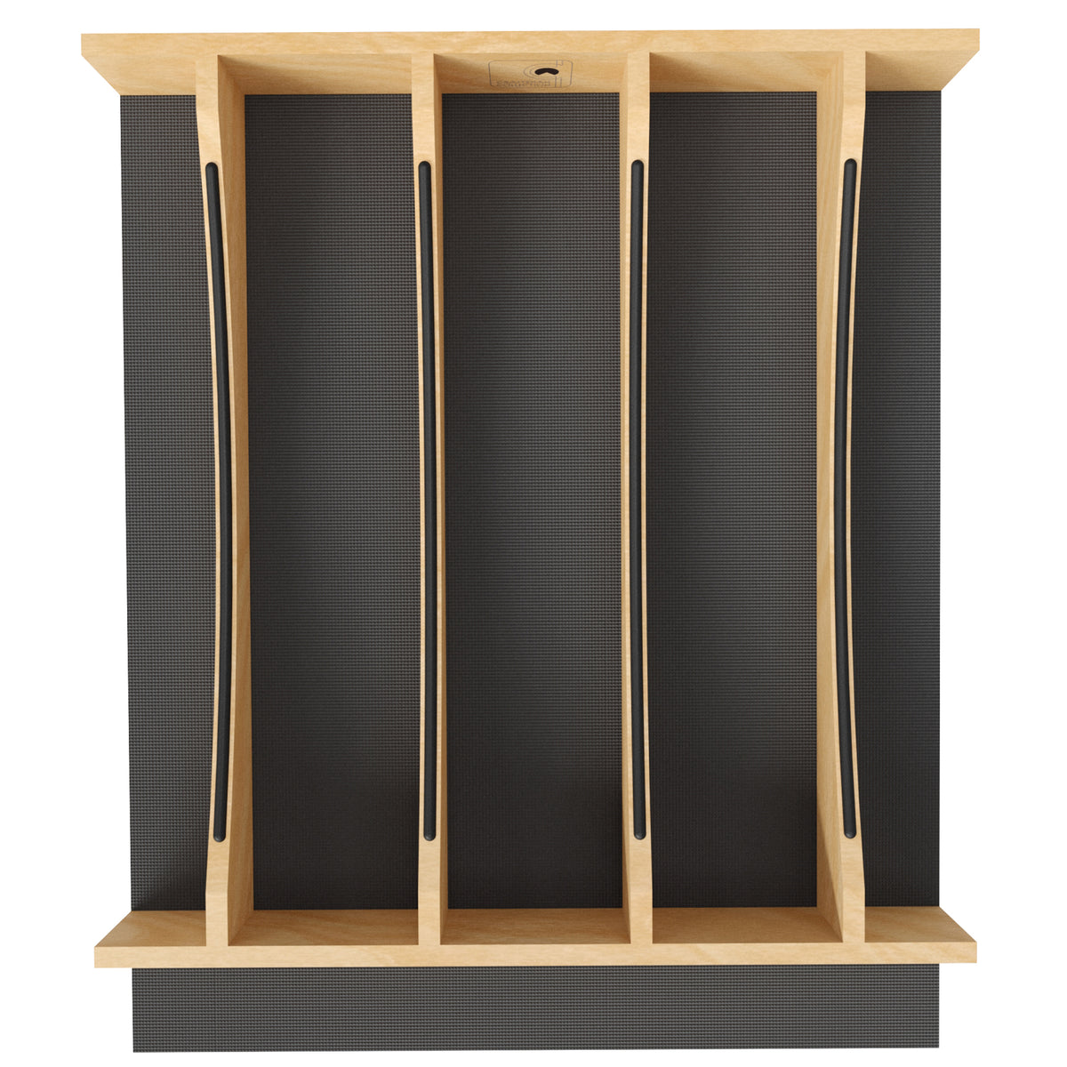 Rev-A-Shelf Utensil Insert, Black Accents, Maple, 16.22 in., 4WUTCC-21MB-1