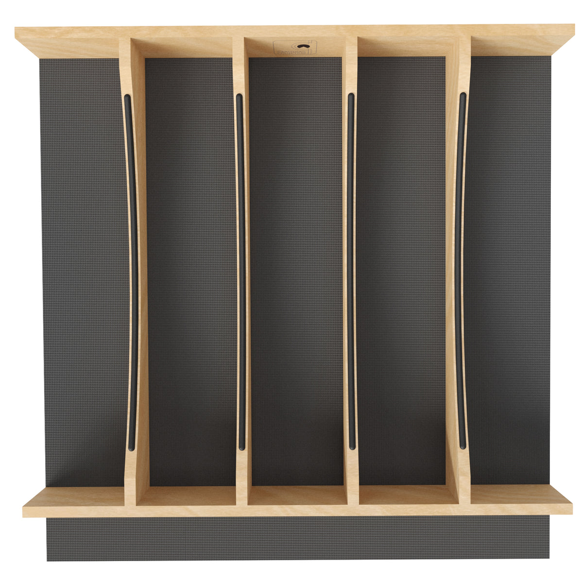 Rev-A-Shelf Utensil Insert, Black Accents, Maple, 19.25 in., 4WUTCC-24MB-1
