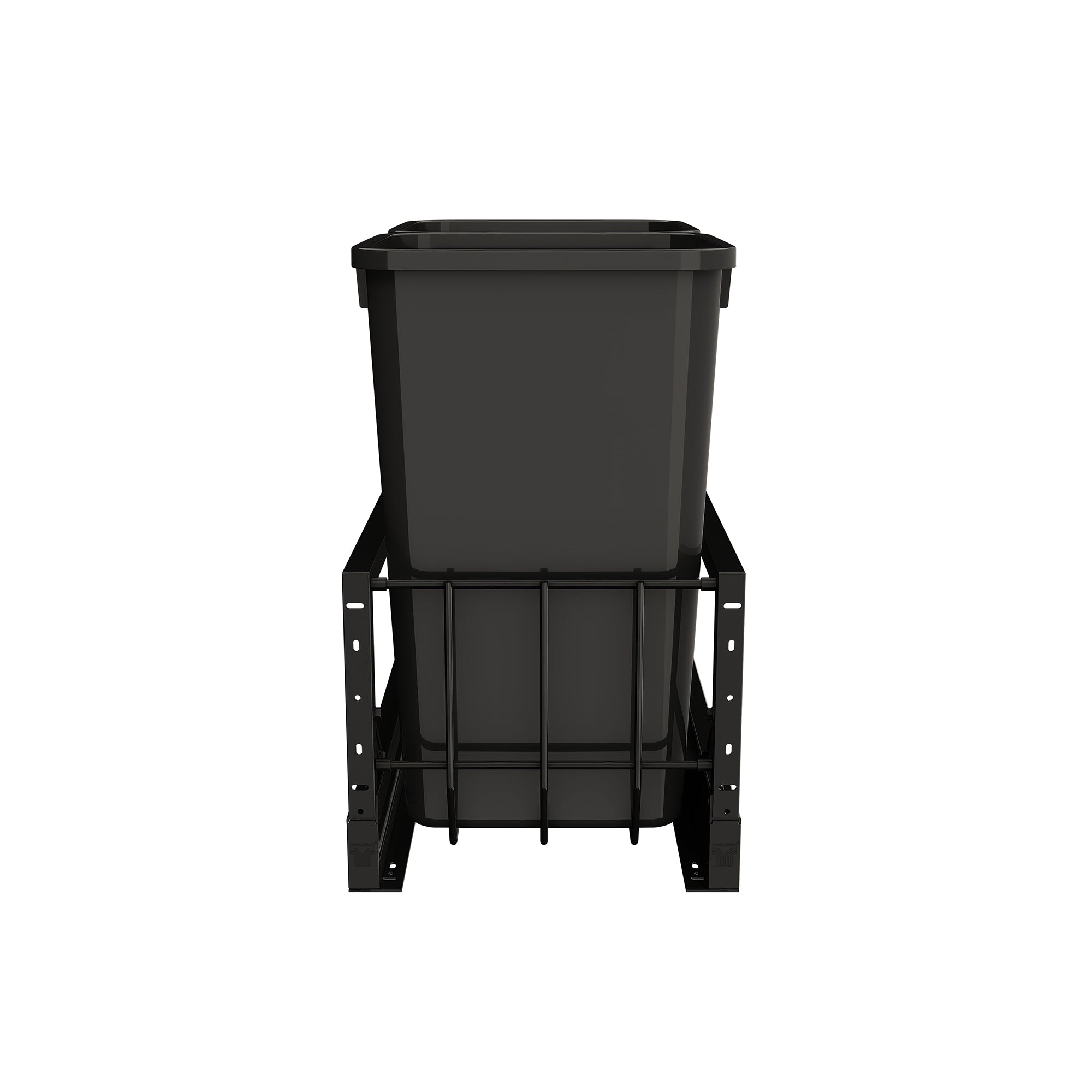 Rev-A-Shelf Double Pullout 27 qt. Kitchen Trash Can, Soft-Close, 5349-1527DM-218 - VMInnovations