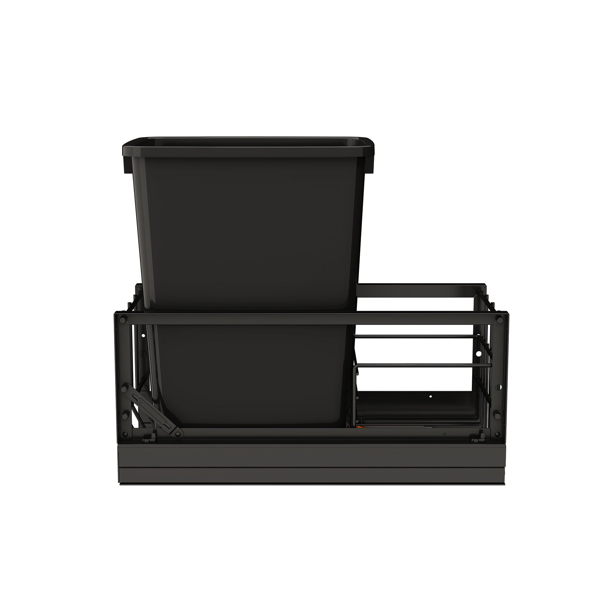 Rev-A-Shelf Single Pullout 35 qt. Kitchen Trash Can w/ Soft-Close, 5349-15DM-118 - VMInnovations