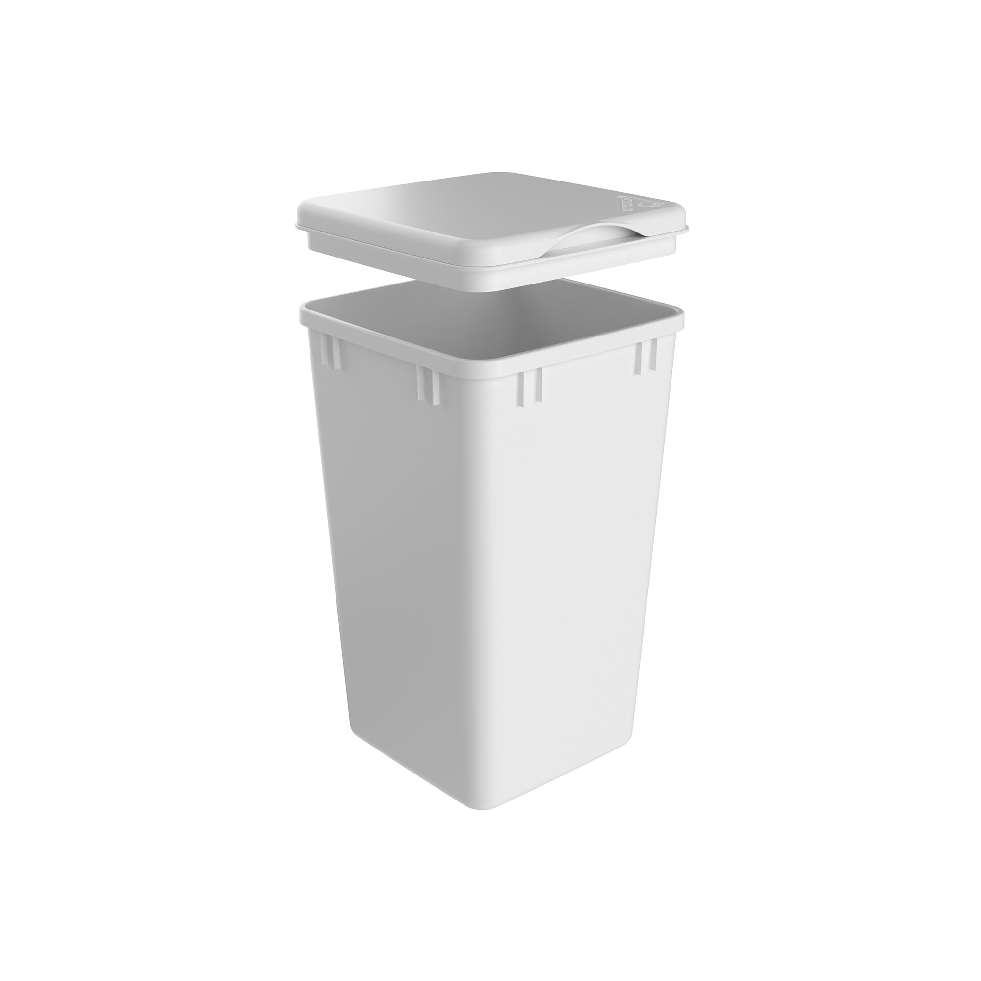 Rev-A-Shelf 27 qt. Trash Can Replacement Lid, White (Lid Only), RV-1024-LID-1