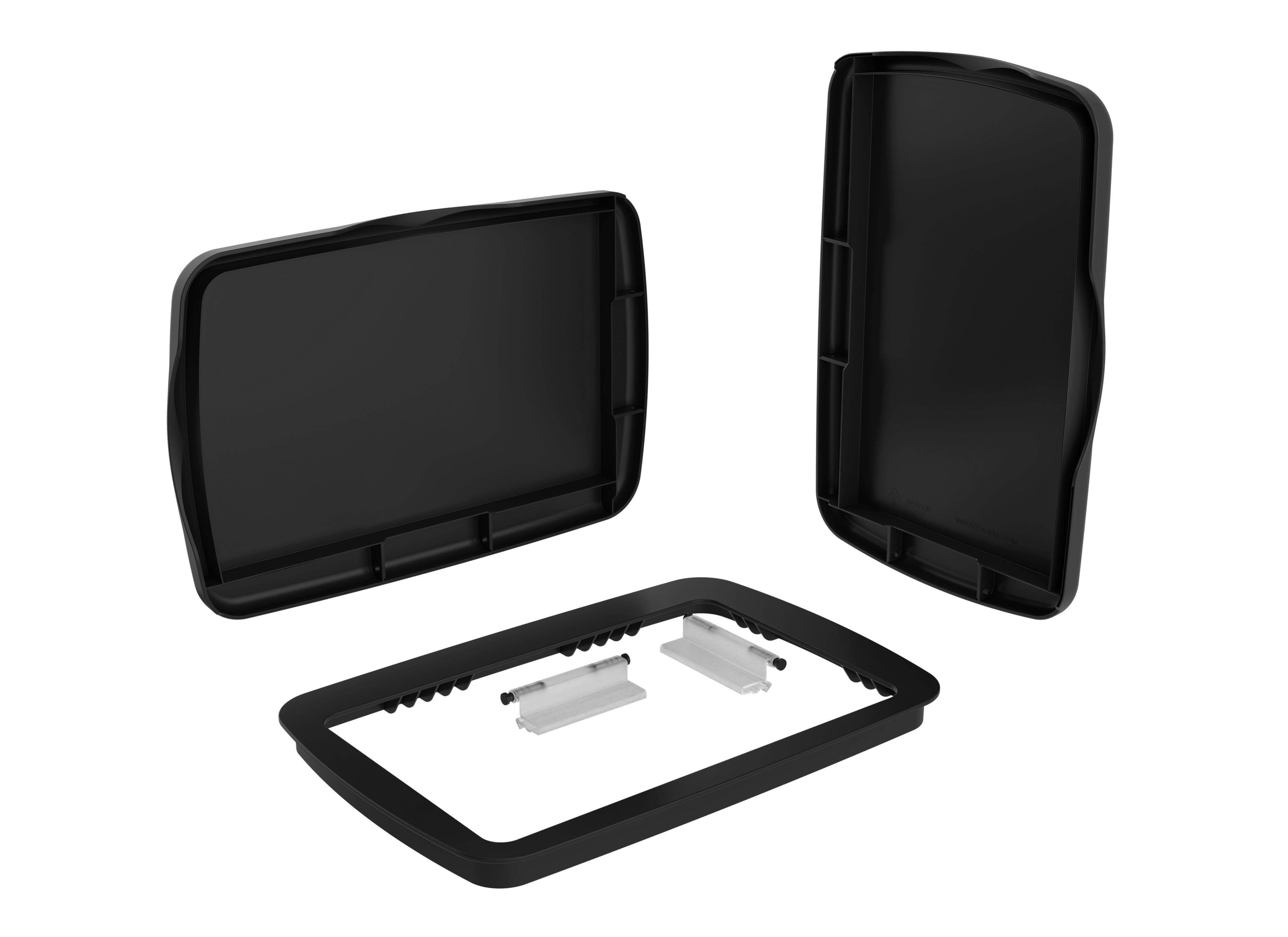 Rev-A-Shelf 27 qt. Trash Can Replacement Lid, Black, RV-1024-LID-18-1