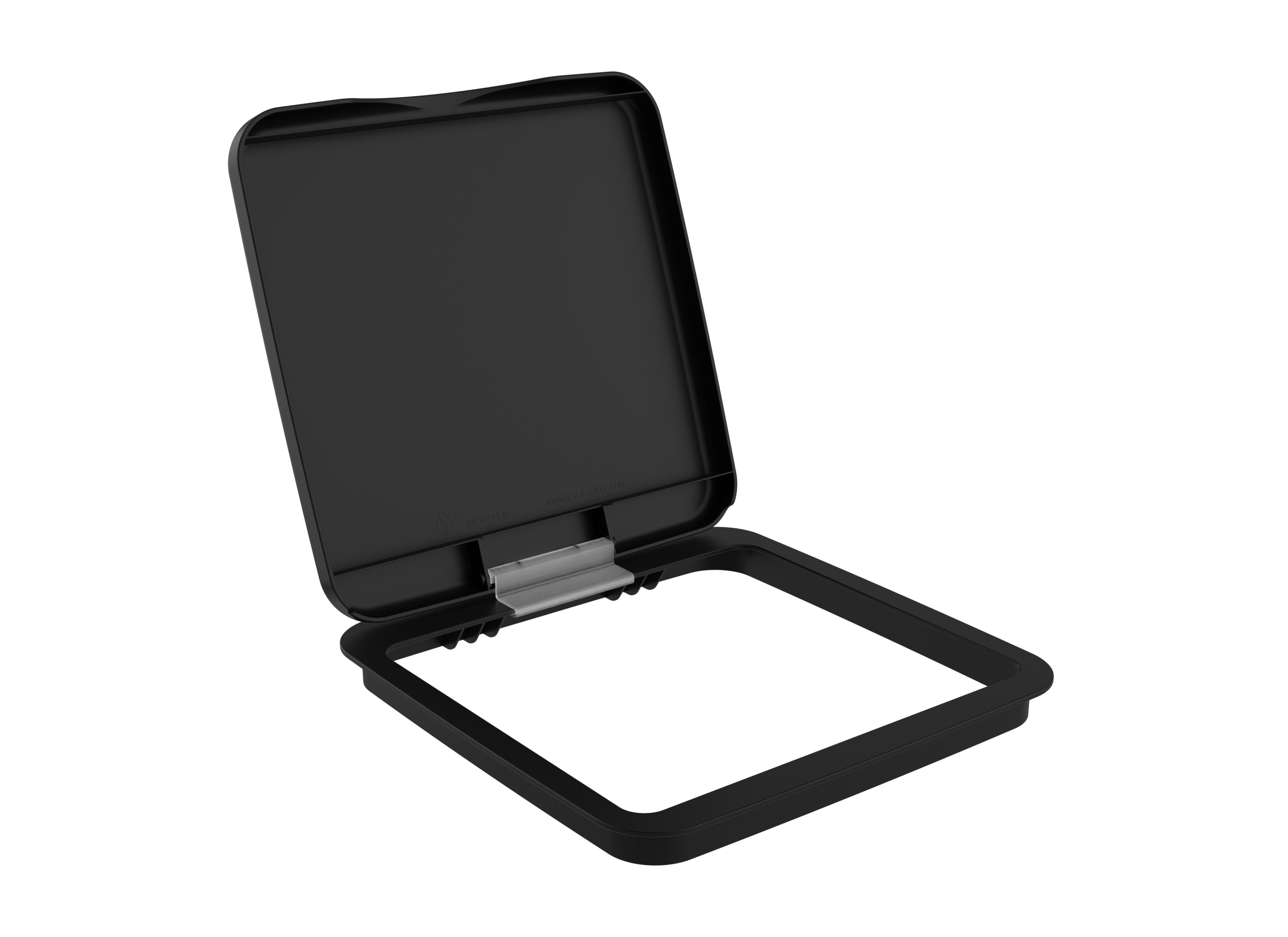Rev-A-Shelf 27 qt. Trash Can Replacement Lid, Black, RV-1024-LID-18-1