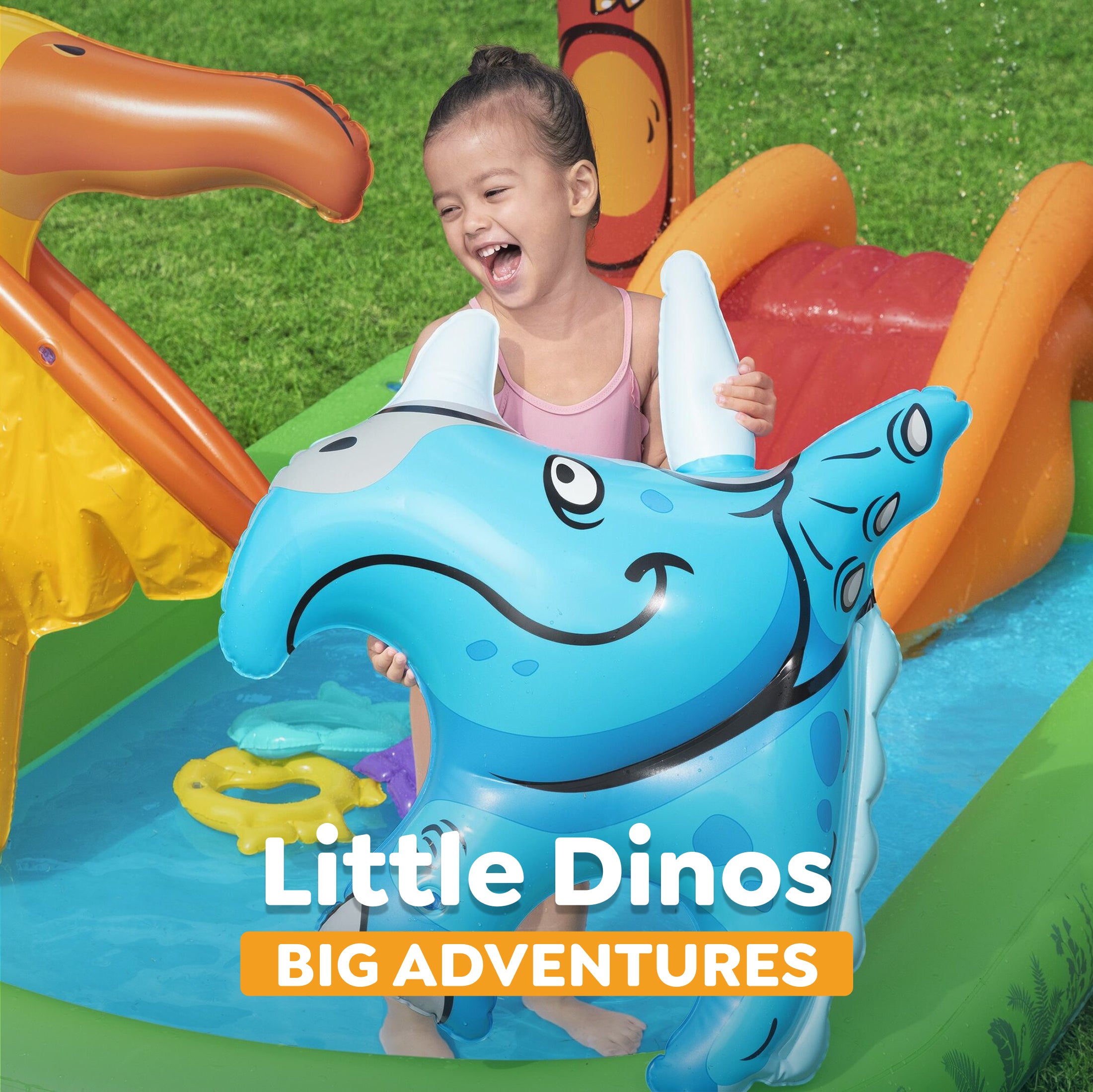 H2OGO! Jurassic Splash Inflatable Water Activity Play Center, (Open Box) - VMInnovations
