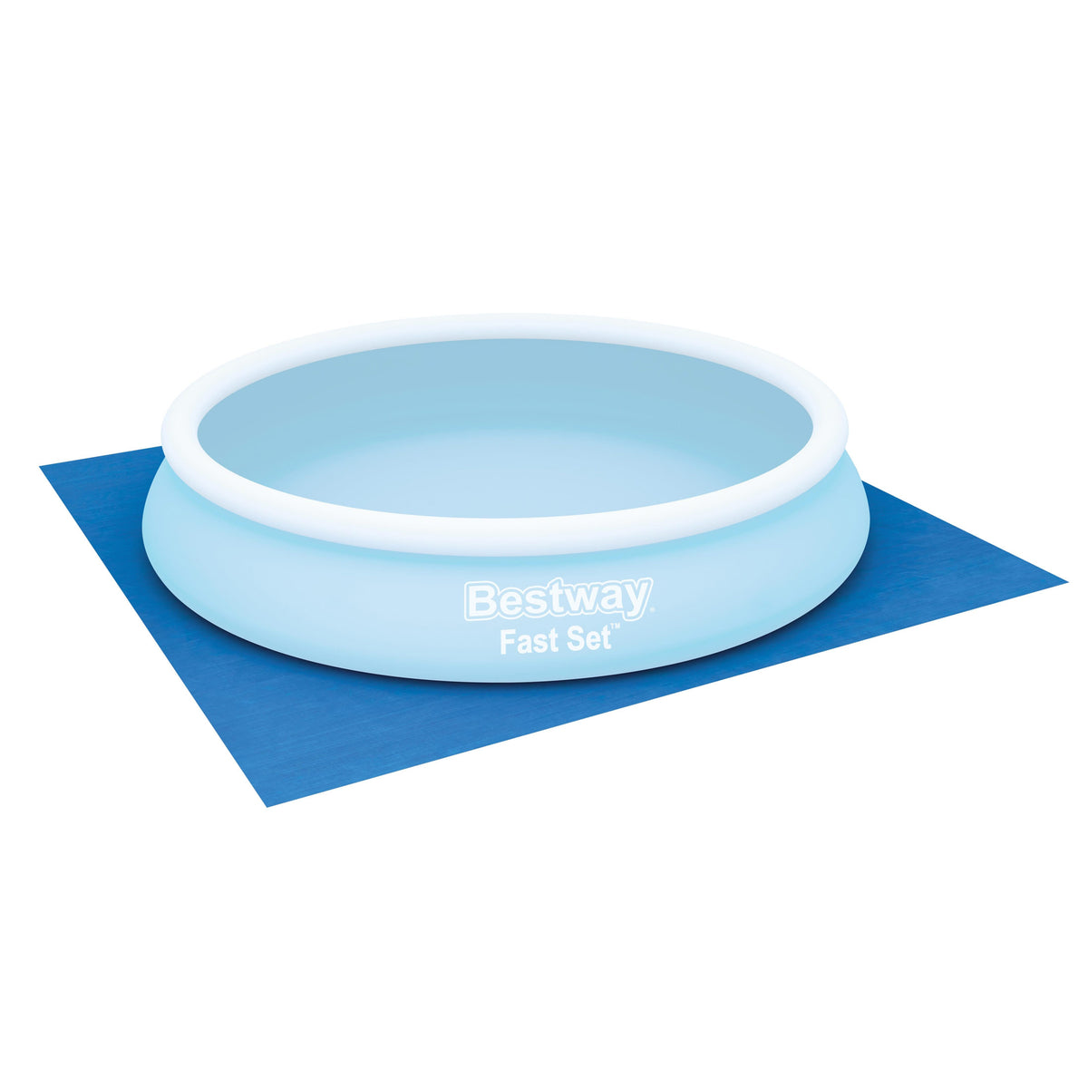 Bestway Square Ground Cloth for 12' Above Ground Pool & Hot Tub, (Open Box)