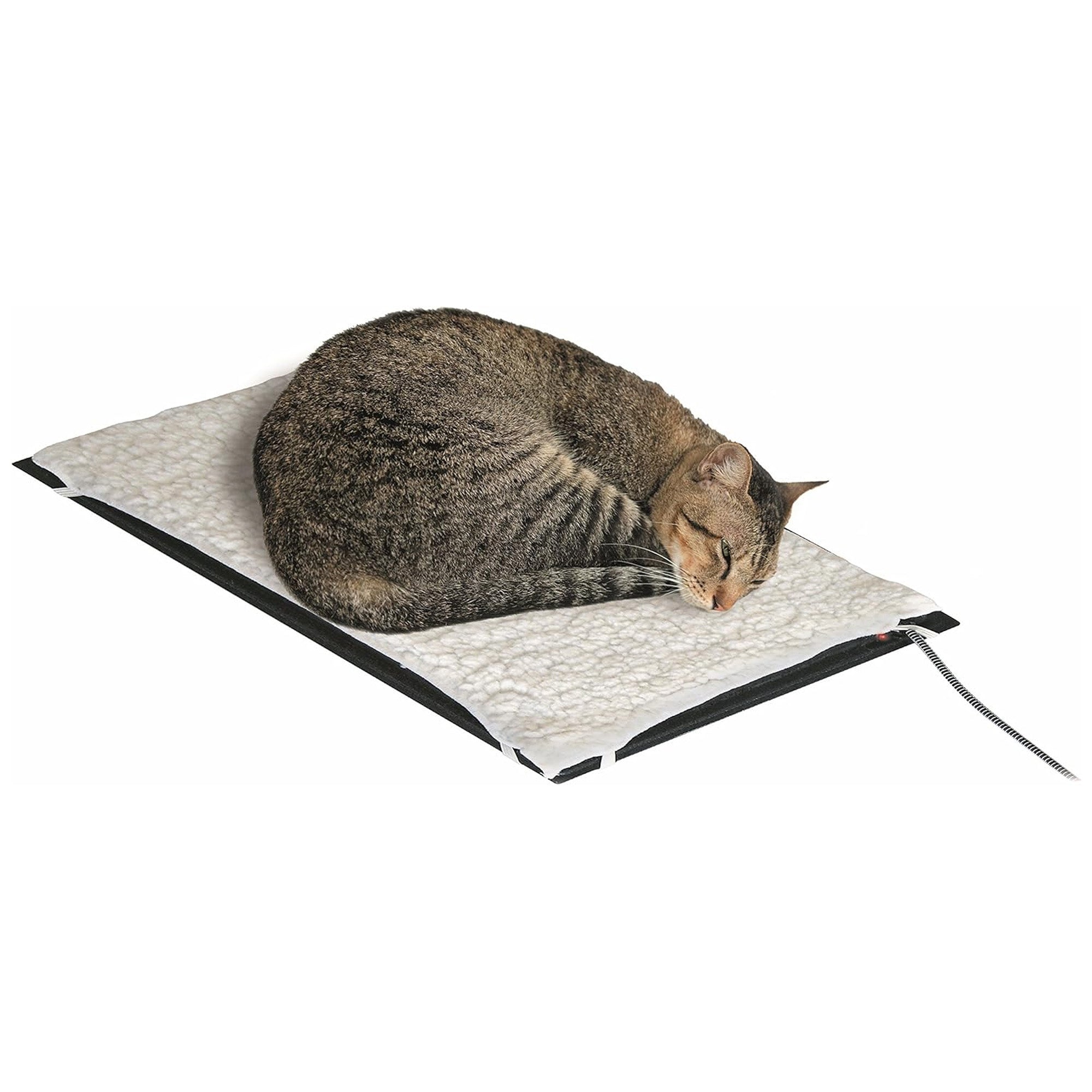 Farm Innovators HM-60S Small Plastic Heated Pet Mat with Fleece Cover, 60 Watt - VMInnovations