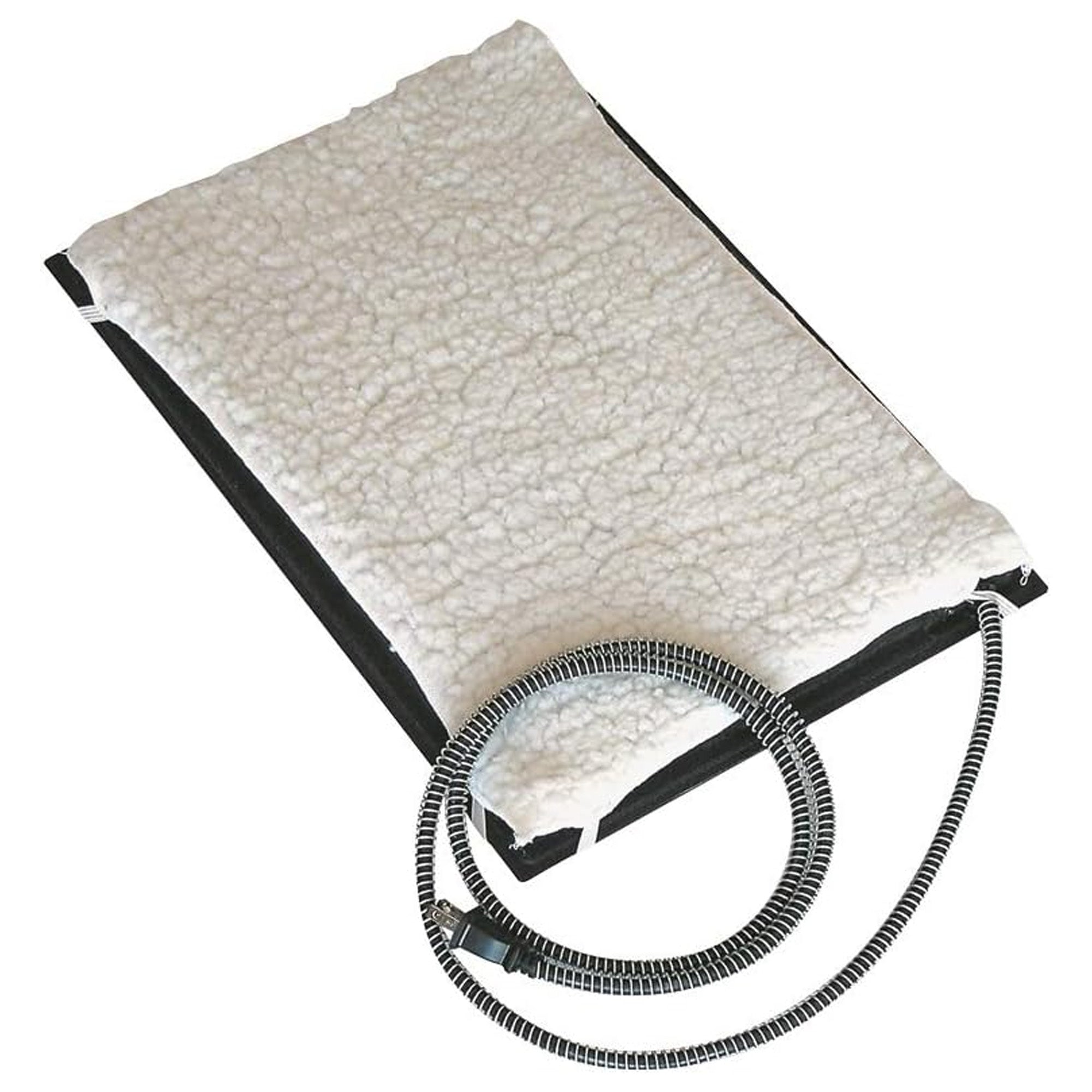 Farm Innovators HM-60S Small Plastic Heated Pet Mat with Fleece Cover, 60 Watt - VMInnovations