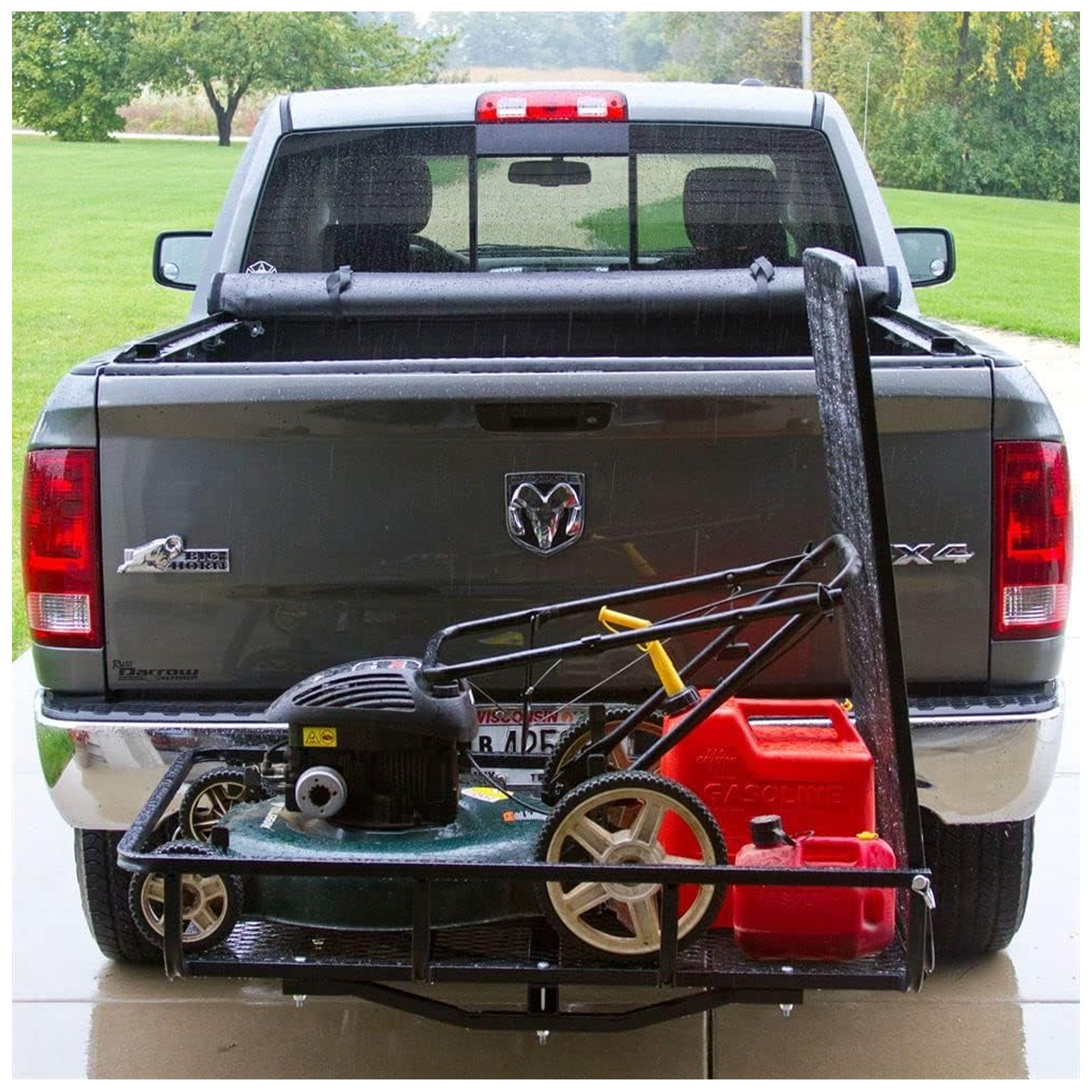 Elevate Outdoor Aluminum Tray Premium Cargo Carrier with 42.5-Inch Loading Ramp
