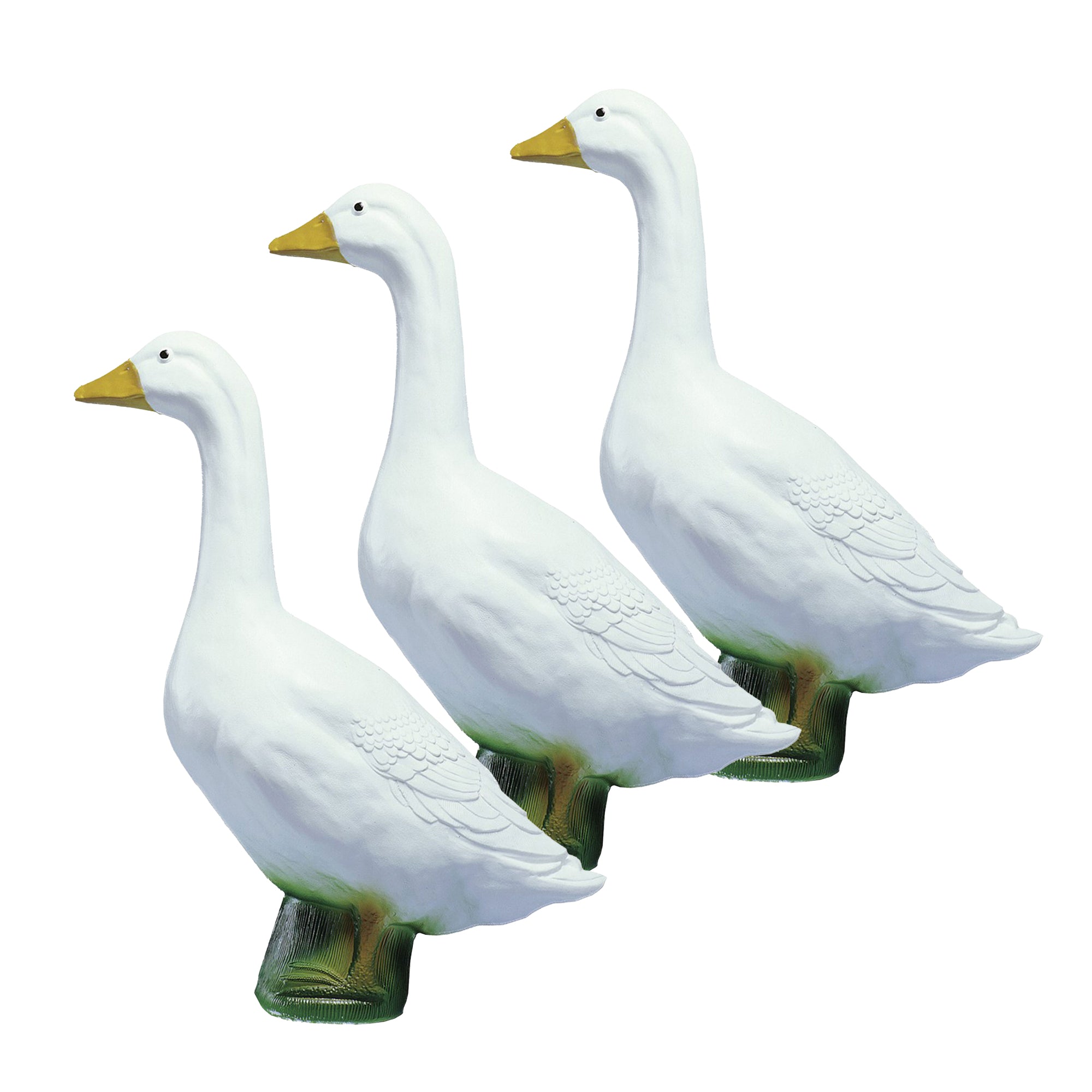 Union Products Wild Goose Outdoor Lawn Garden Statue, 23" Tall Figurine, 3 Pack - VMInnovations
