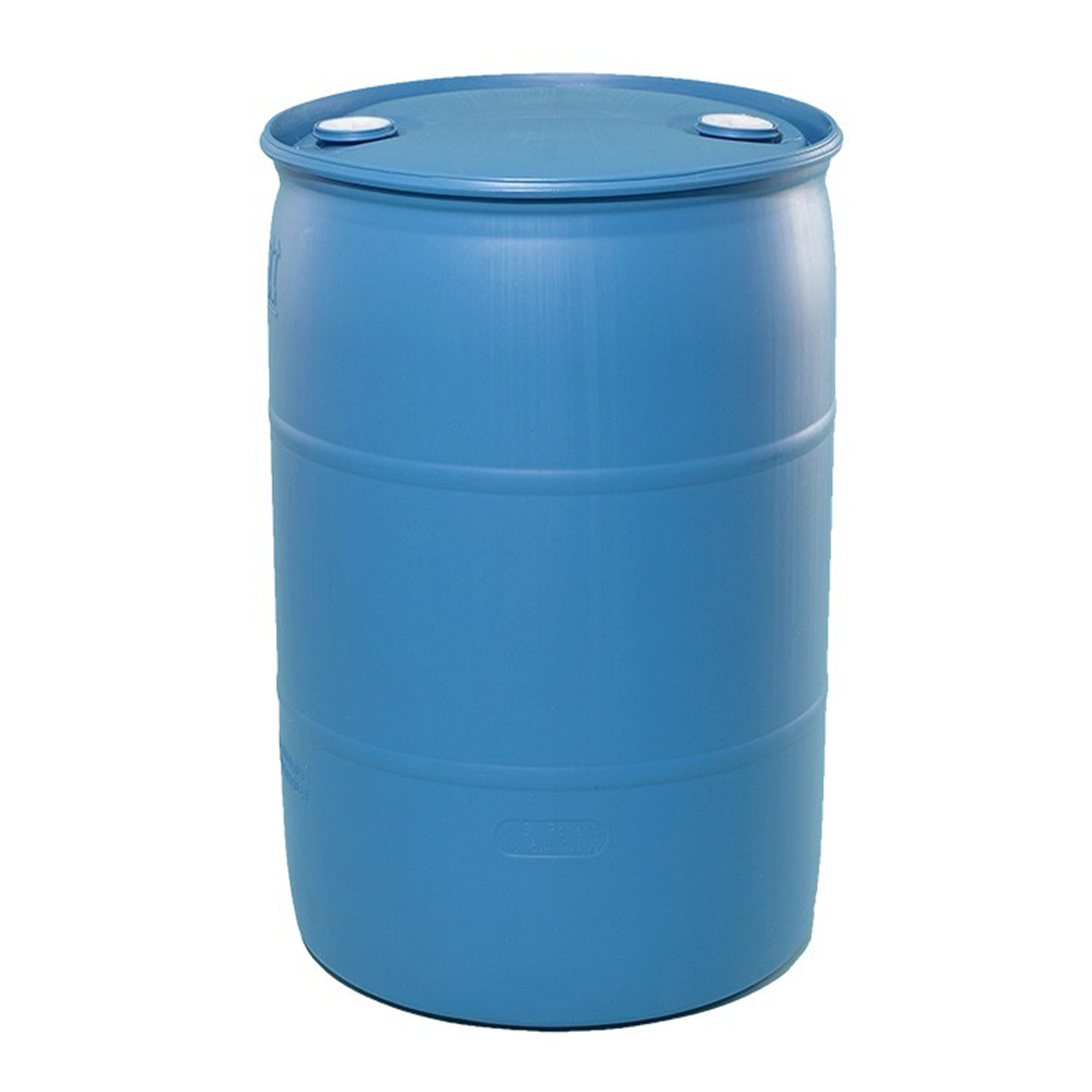 Bushman 55 Gallon Plastic Drum, Tight Head HDPE Container with Lid (Open Box)