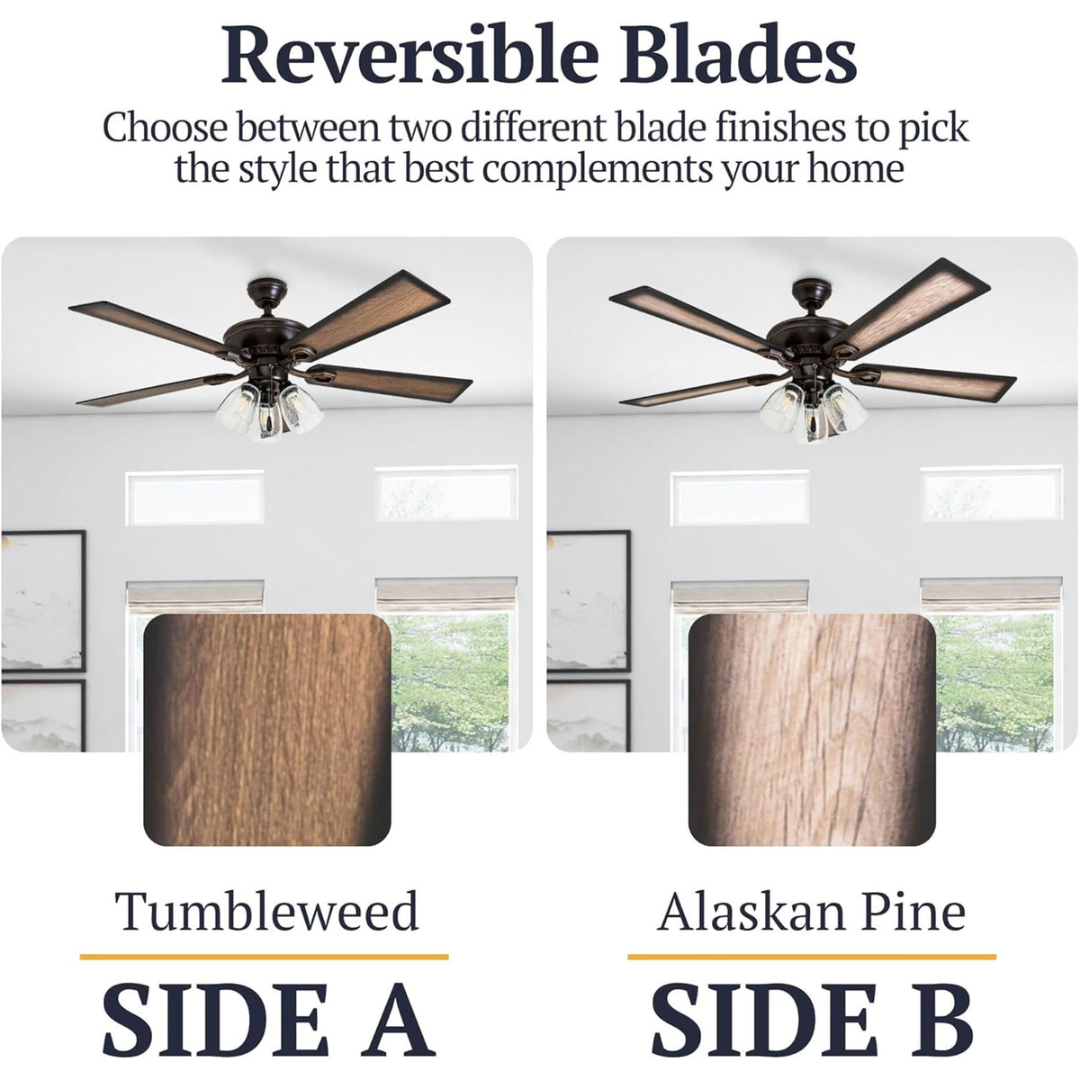 Prominence Home Glenmont, 52 Inch Farmhouse LED Ceiling Fan with Light, Bronze