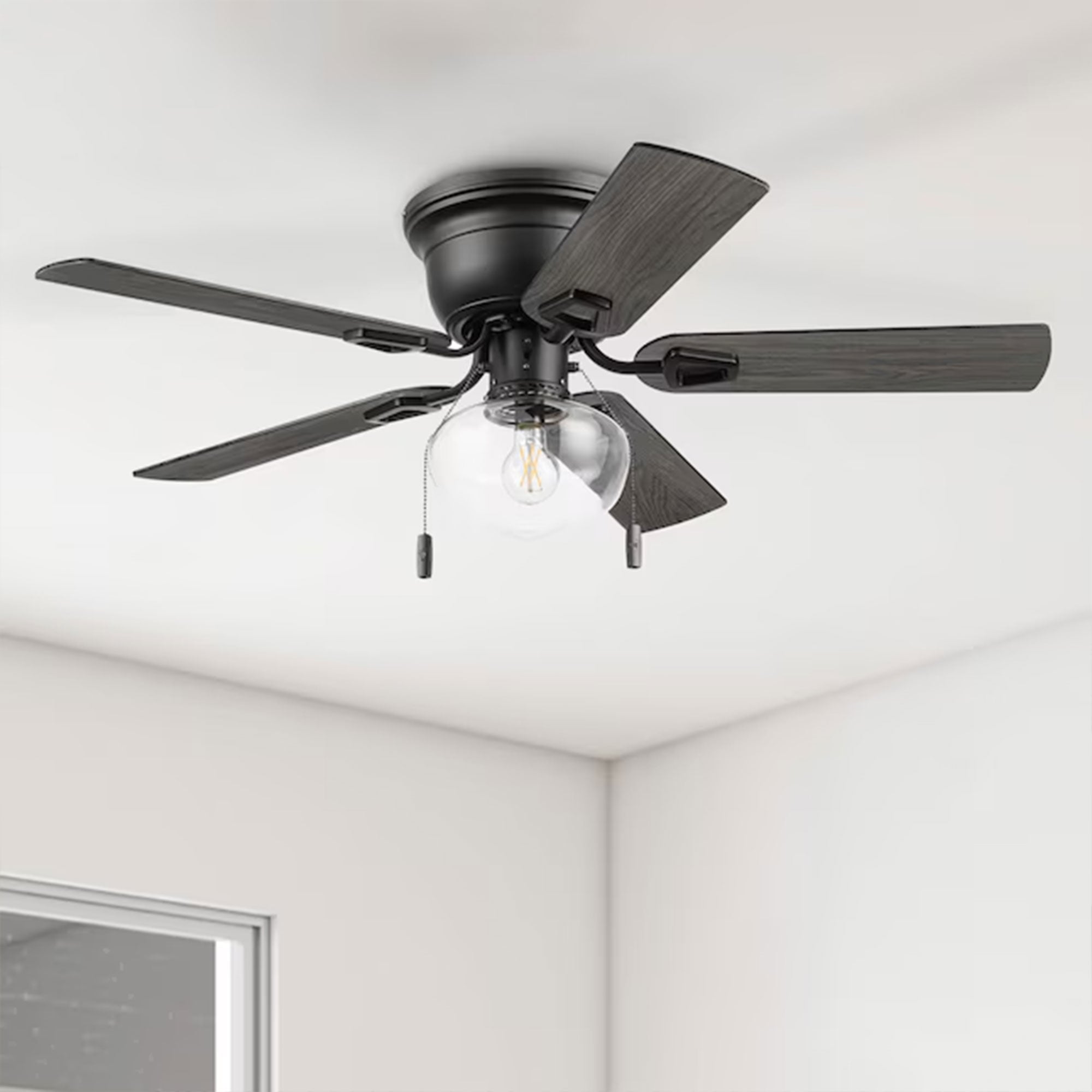 Honeywell Halle 42 Inch Indoor LED Ceiling Fan with Pull Chain, (Open Box) - VMInnovations