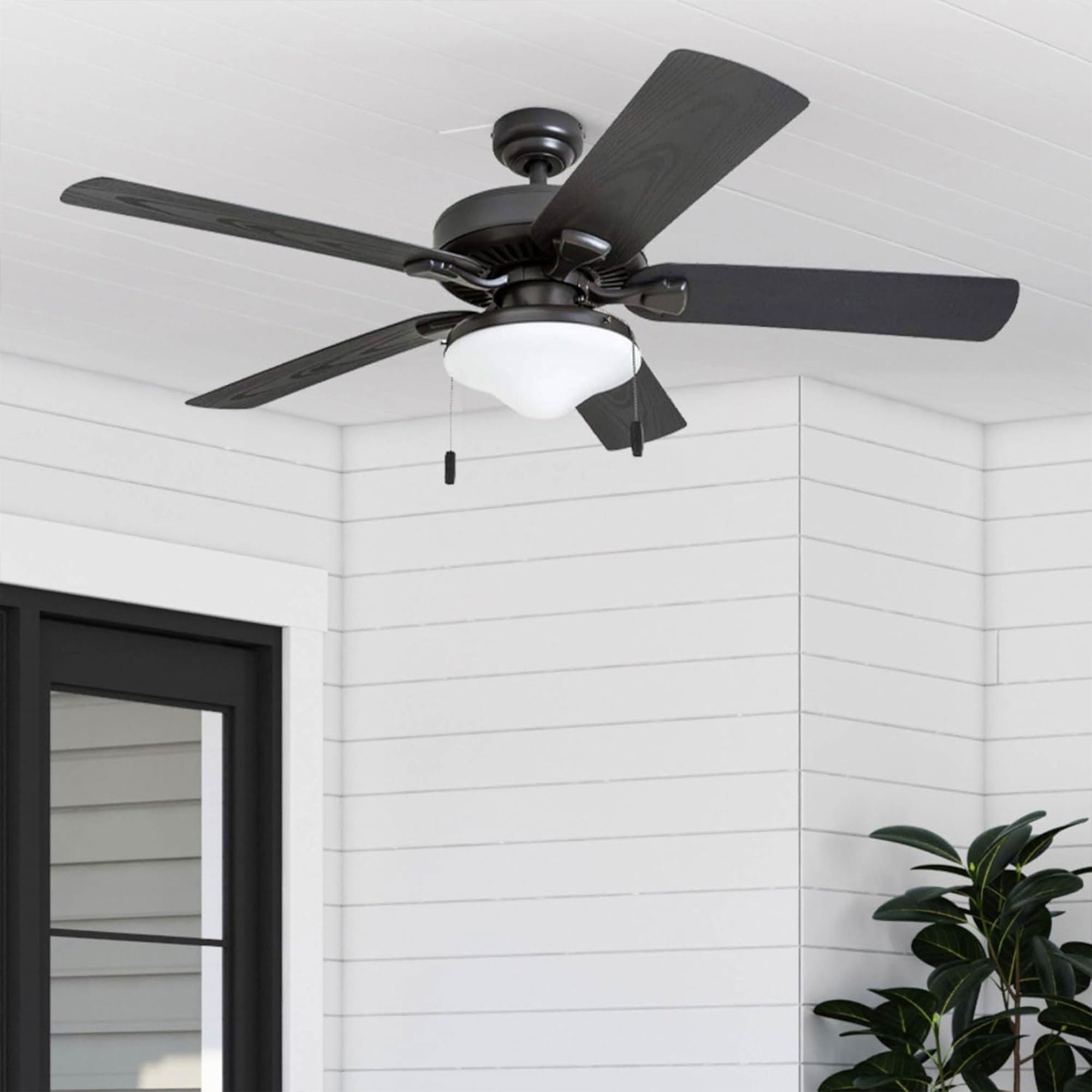 Honeywell Belmar 52 Inch Indoor Outdoor Ceiling Fan with Pull Chain, (Used)