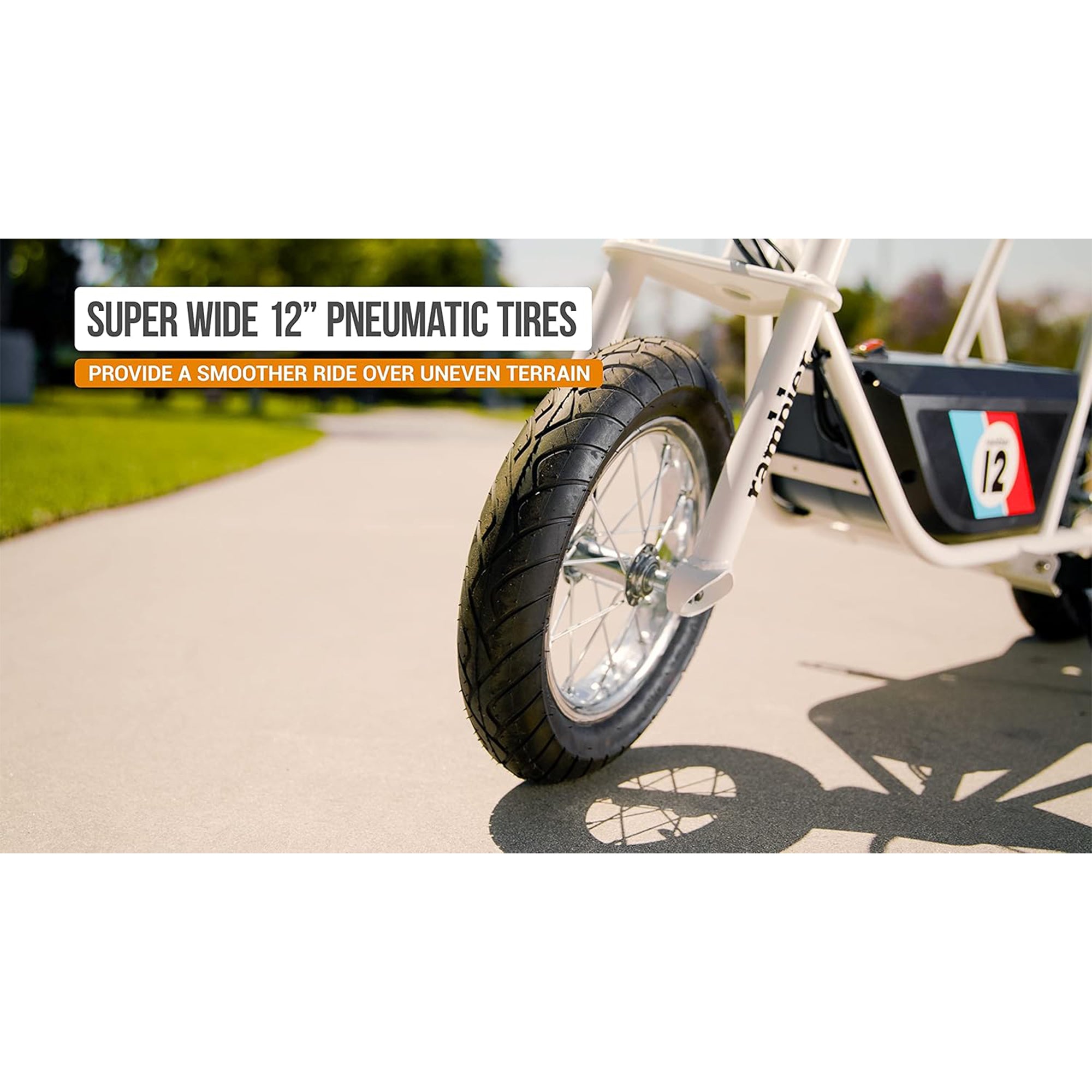 Razor Rambler 12 Electric Retro Minibike with 250W Motor & 24V Battery(Open Box)