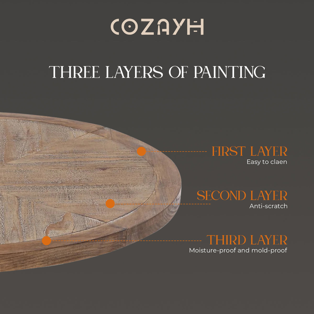 COZAYH Rustic Farmhouse End Table, Storage Shelf for Living Room, 2pc (Open Box) - VMInnovations