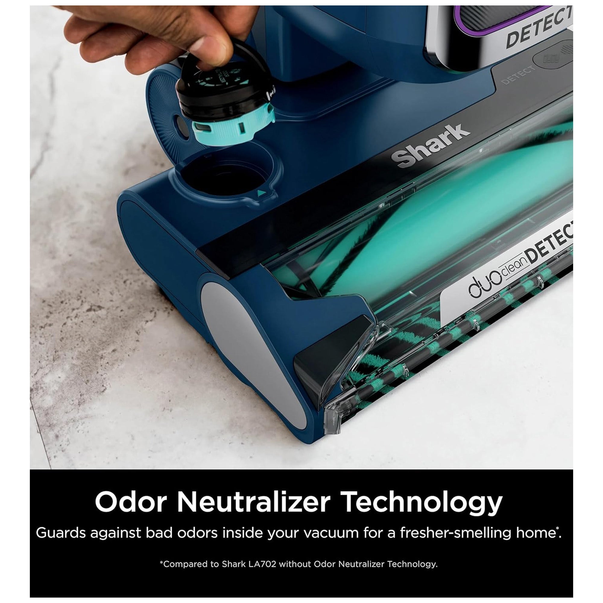 Shark Detect Performance Lift-Away Upright Vacuum, Navy (Used) - VMInnovations