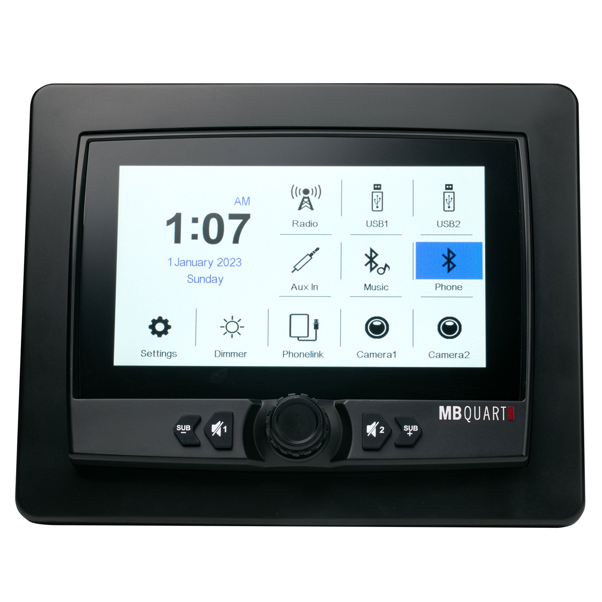 MB Quart 7" Touchscreen Wireless CarPlay Android Auto Car Powersports Receiver - VMInnovations