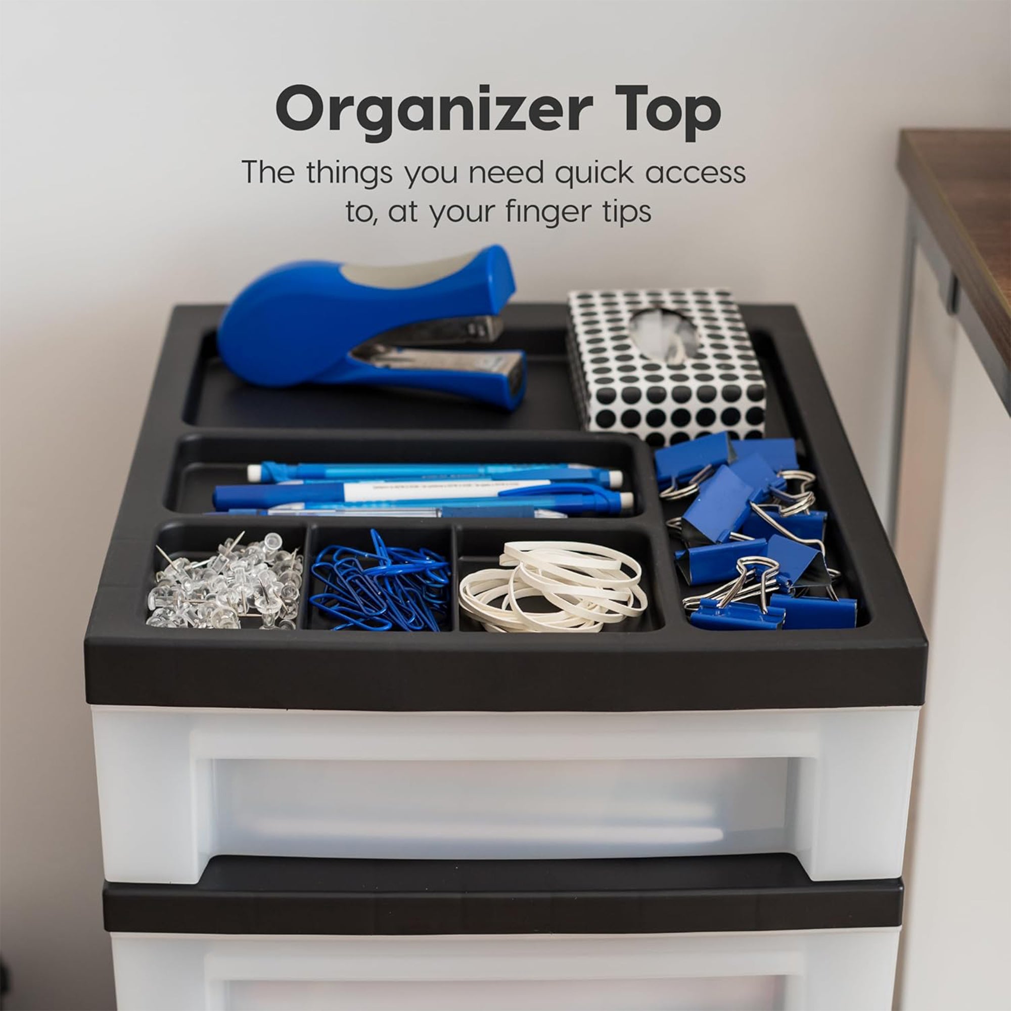 IRIS USA 4-Drawer Rolling Storage Cart, Plastic Craft Organizer (Open Box) - VMInnovations