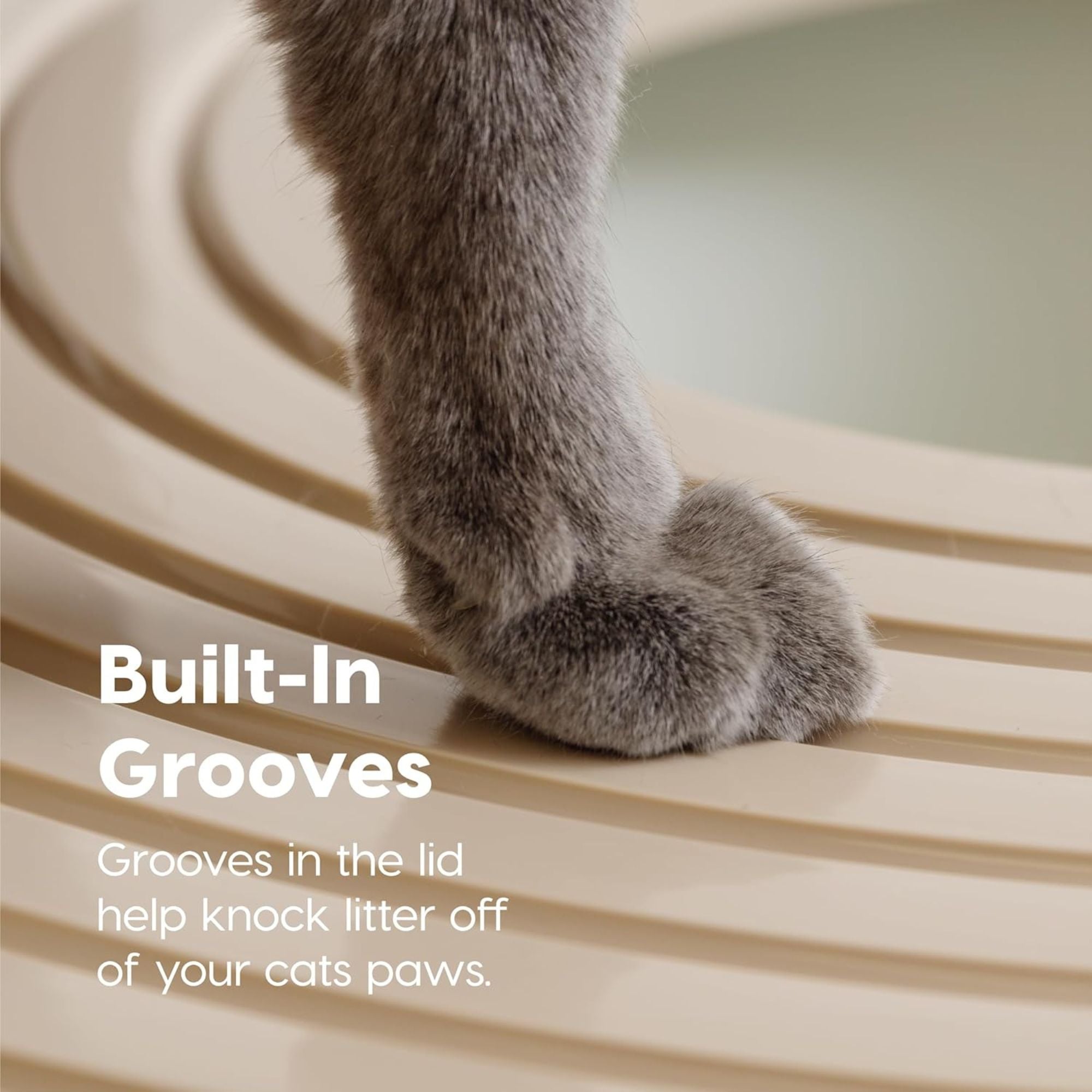 IRIS USA Cat Litter Box, Large Top Entry with Catching Lid & Scoop, (Used) - VMInnovations