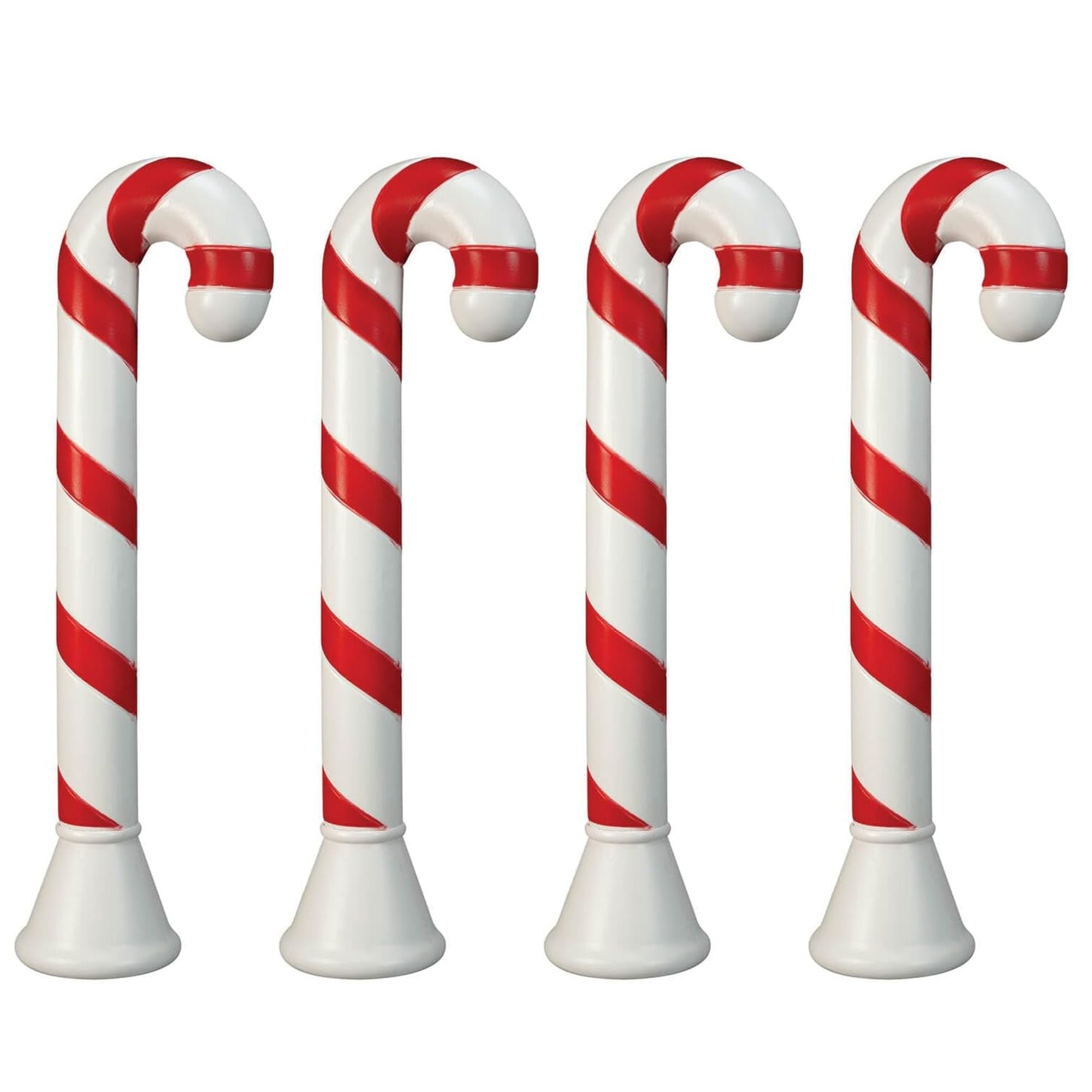 Union Products 40" Candy Cane Outdoor Holiday Decor, Light Yard Ornament, 4 Pack - VMInnovations