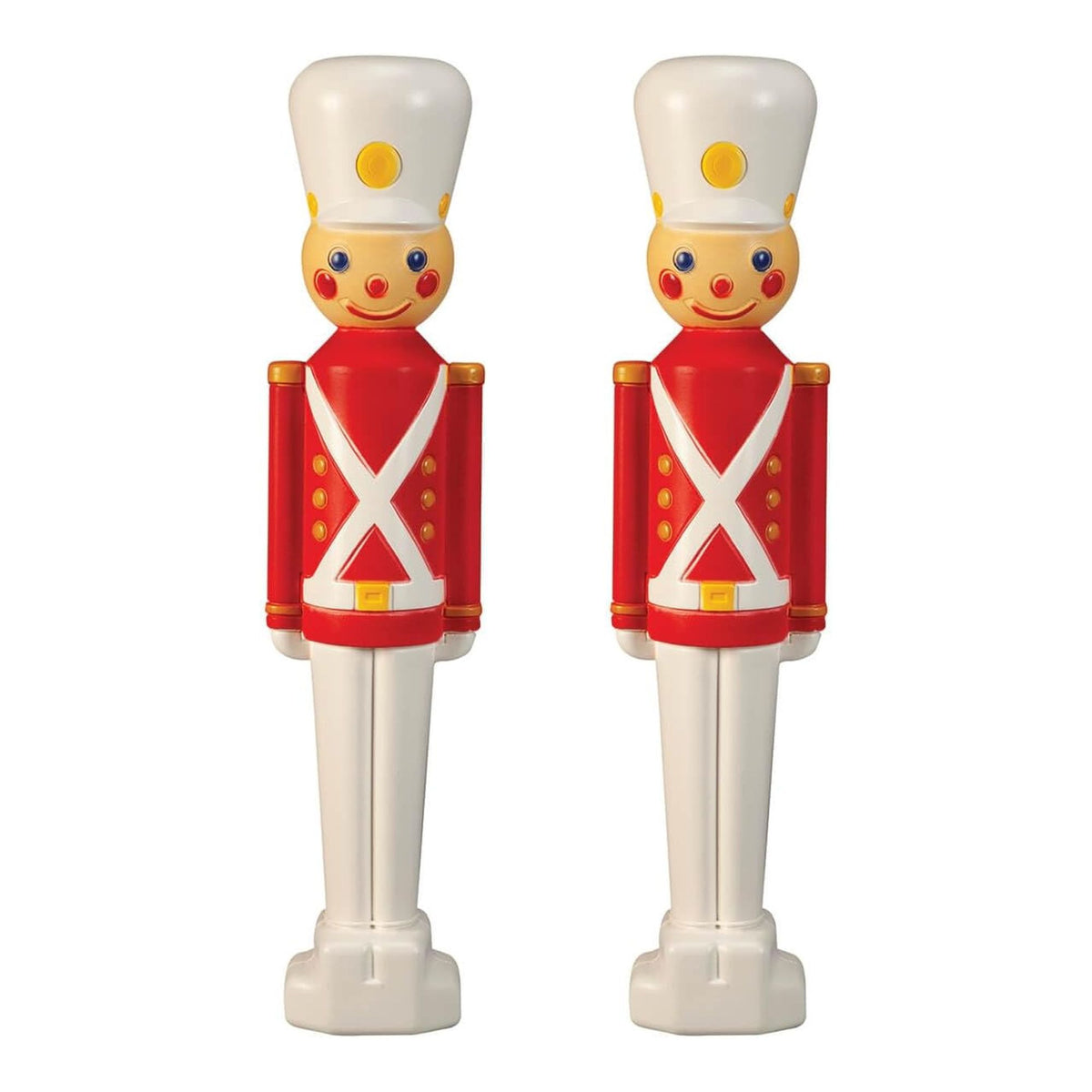 Union Products 31" Light-Up Christmas Toy Soldier, Outdoor Holiday Decor, 2 Pack - VMInnovations