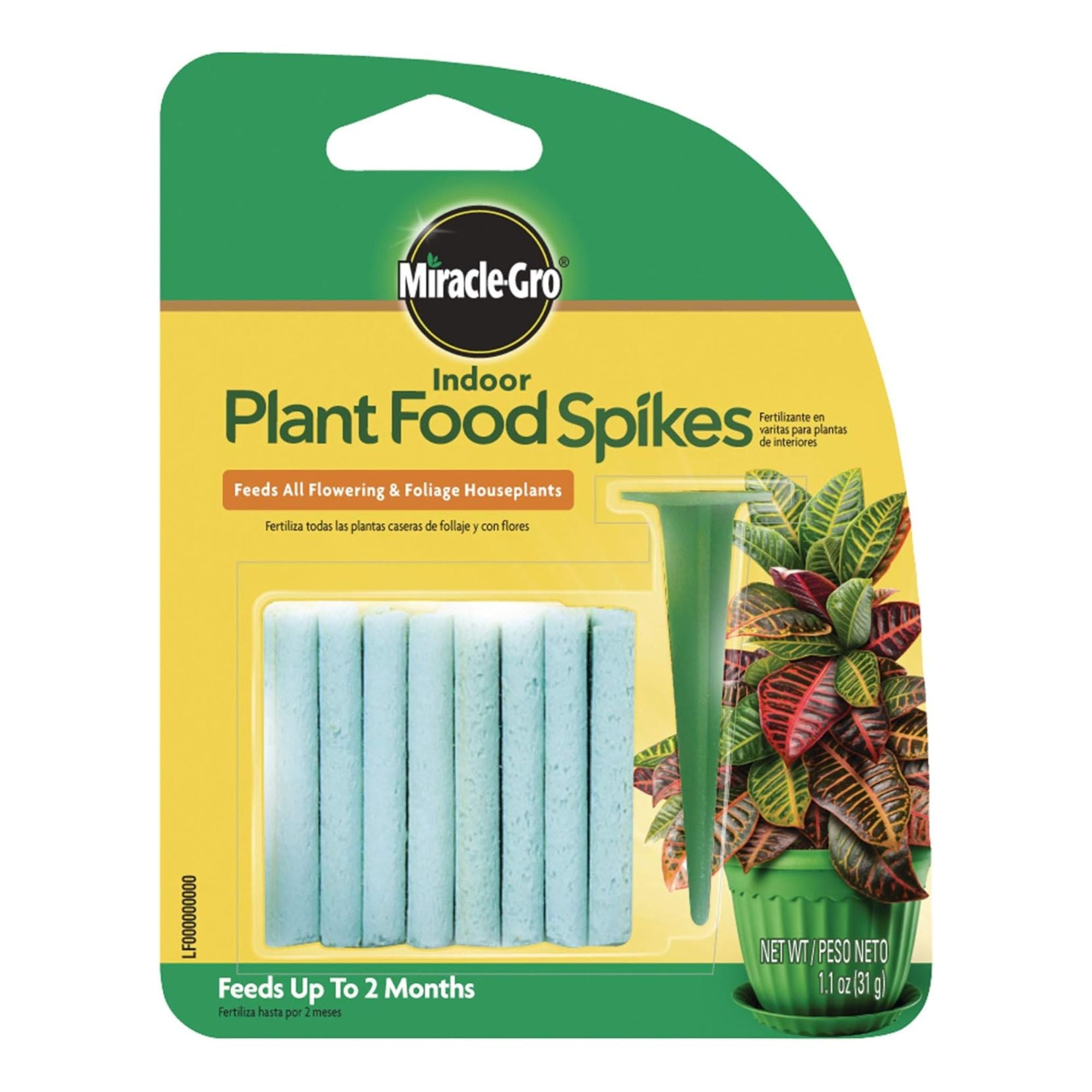 Miracle-Gro 24 Pack Indoor Plant Food Spikes, Continuous Feeding for Houseplants