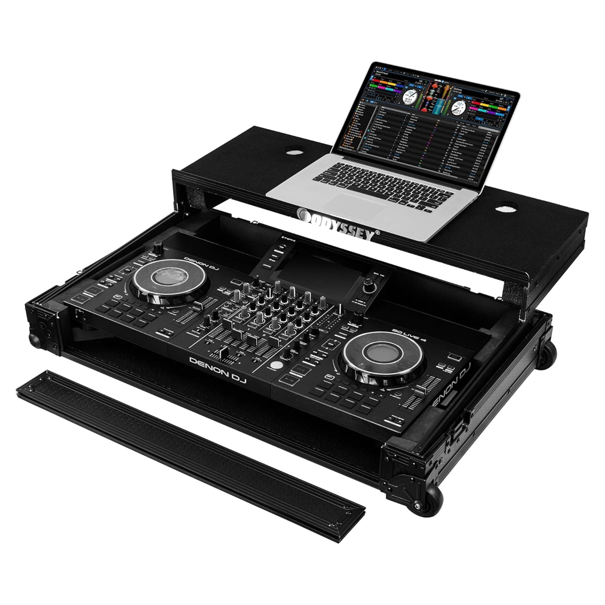ODYSSEY Case for Denon DJ SC LIVE 4 I-Board with Laptop Glide Style Platform - VMInnovations